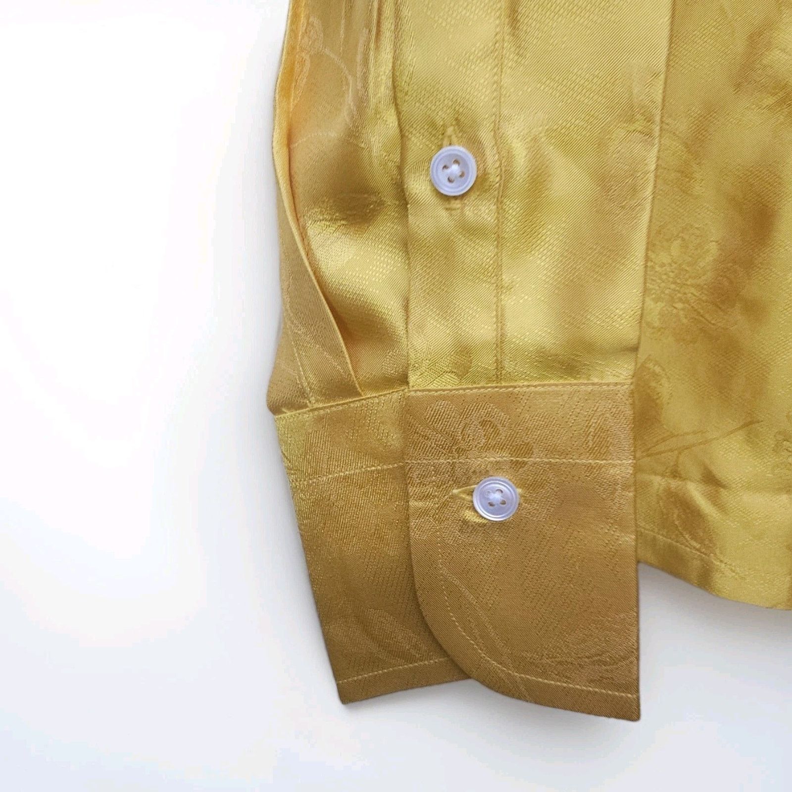 Other Craig Taylor Gold 100 % Silk Blouse Shirt Size Small Size S / US 4 / IT 40 - 4 Thumbnail