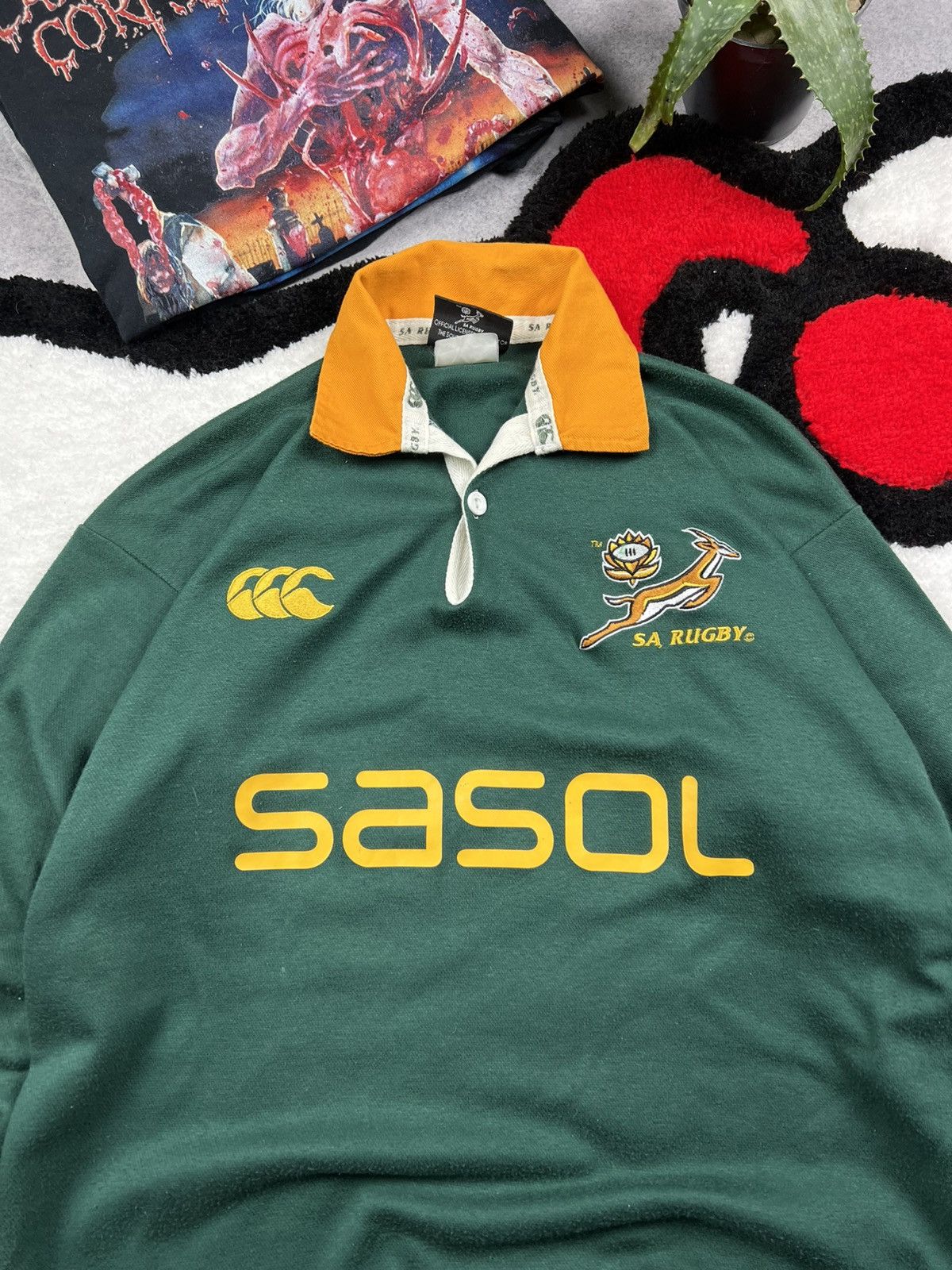 Canterbury of New Zealand Vintage Canterbury South Africa 2005 Rugby Polo Long Sleeve Size US S / EU 44-46 / 1 - 4 Thumbnail
