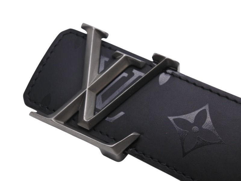 Louis Vuitton Louis Vuitton LV Monogram Eclipse Reversible Belt Gray Brown Size 34 - 3 Thumbnail