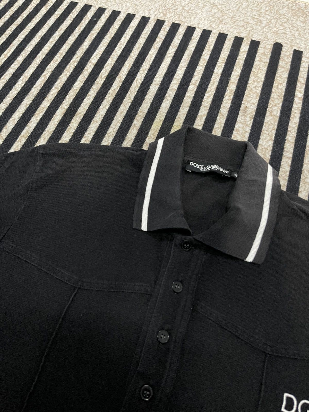 Dolce & Gabbana 2000s DOLCE & GABANNA EMBROIDERED LOGO POLO SHIRT Size US S / EU 44-46 / 1 - 6 Thumbnail