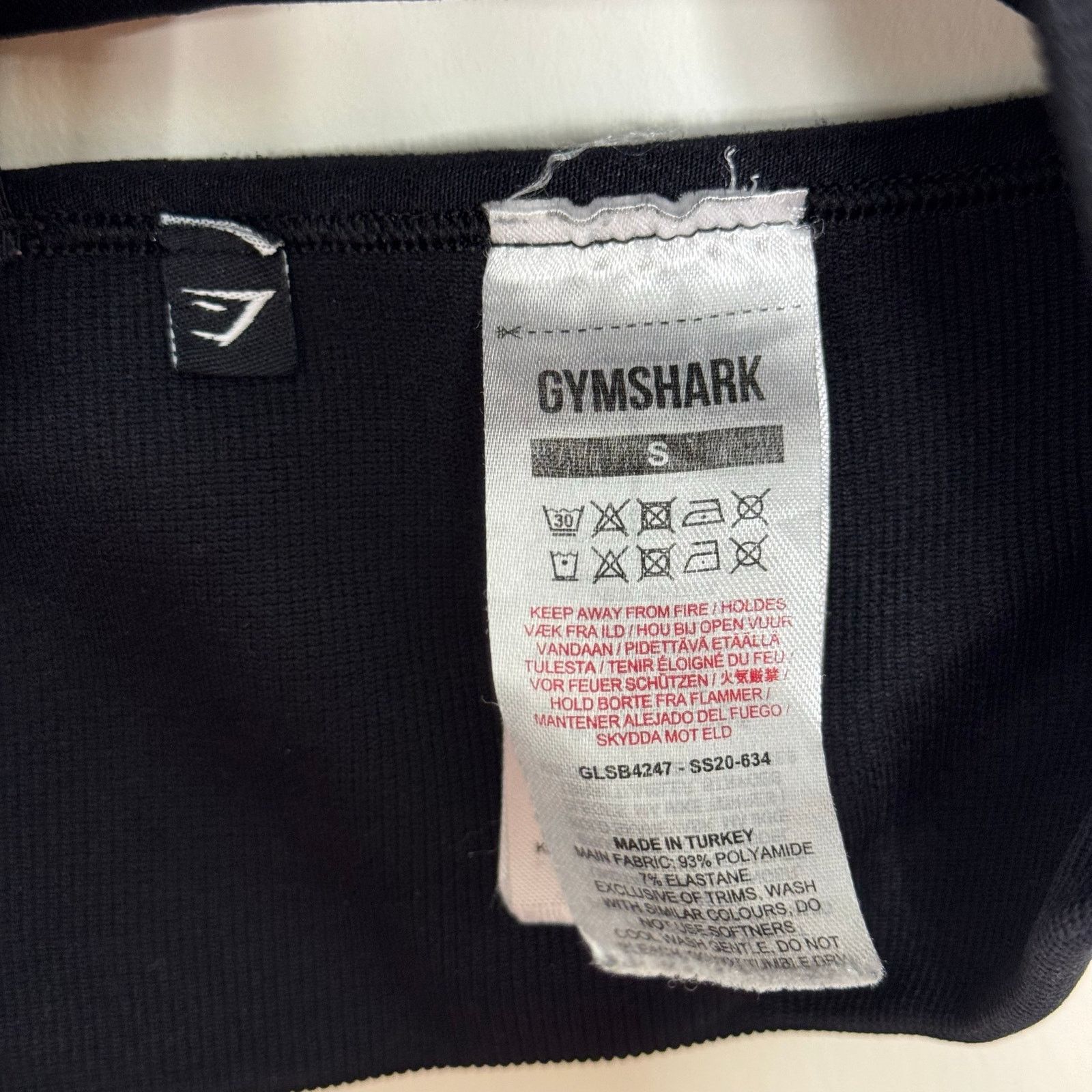Gymshark Gymshark Flex Strappy Sports Bra Black Gray Size Small Size ONE SIZE - 4 Thumbnail