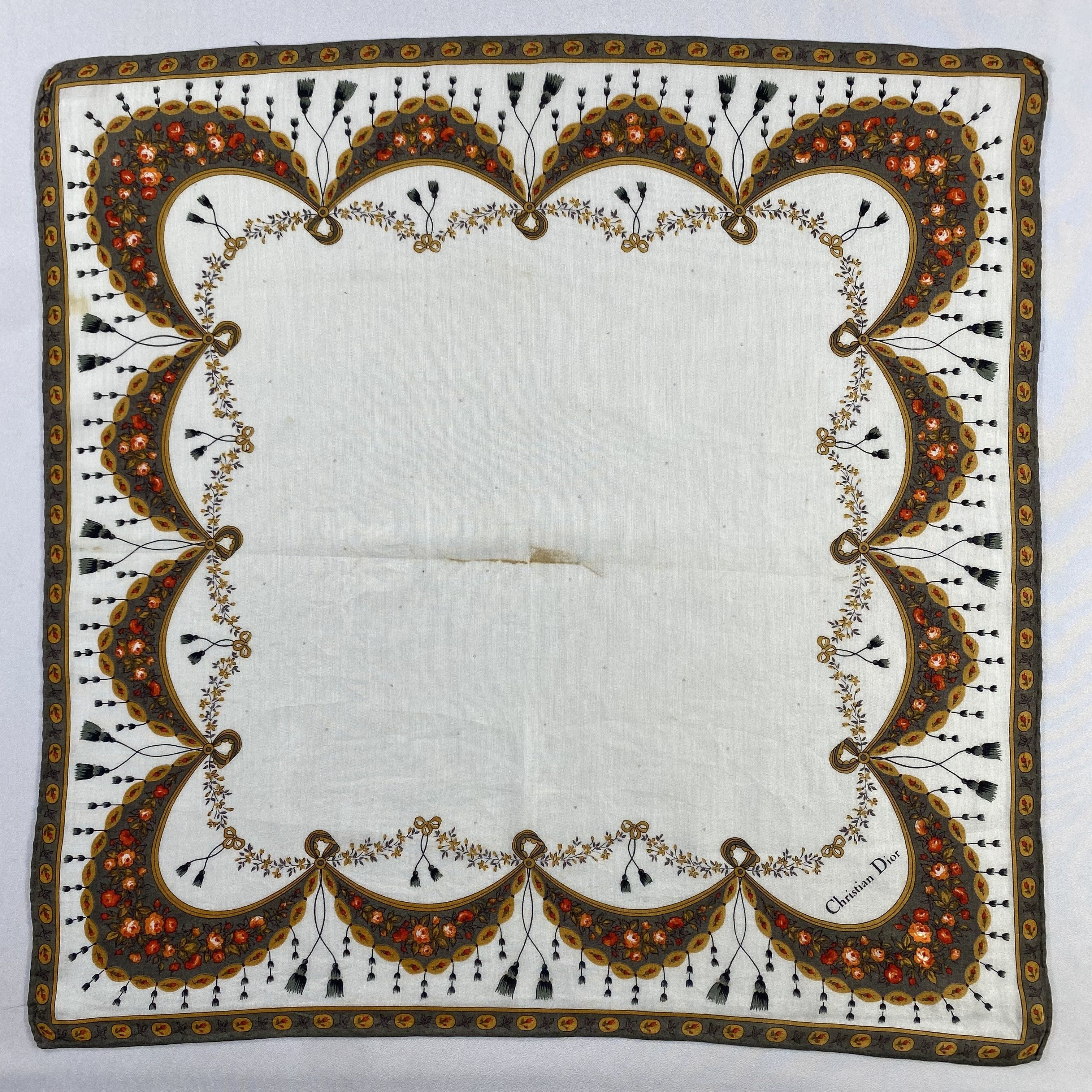 Vintage Christian Dior Monsieur Handkerchief / Neckerchief-P1091 Size ONE SIZE - 1 Thumbnail