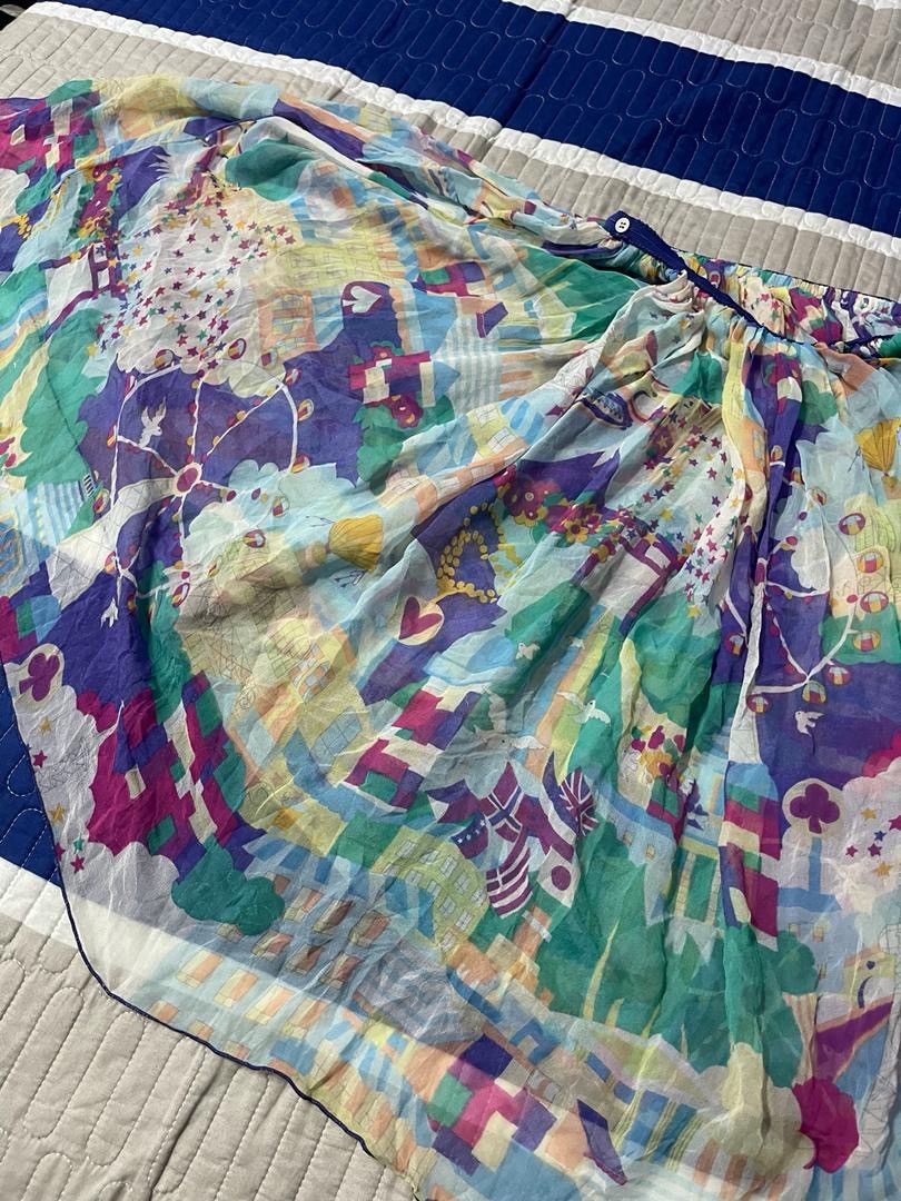 Tsumori Chisato Issey Miyake by Tsumori Chisato Silk Skirt Size 28" / US 6 / IT 42 - 7 Thumbnail