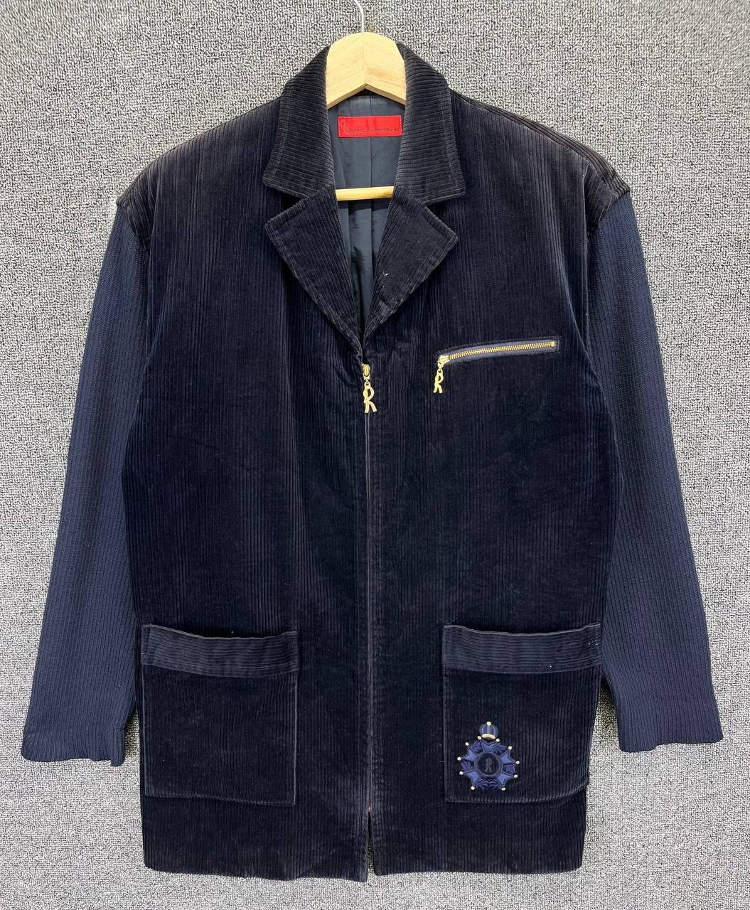 Vintage Roberta Di Camerino Corduroy Zip Up Jacket