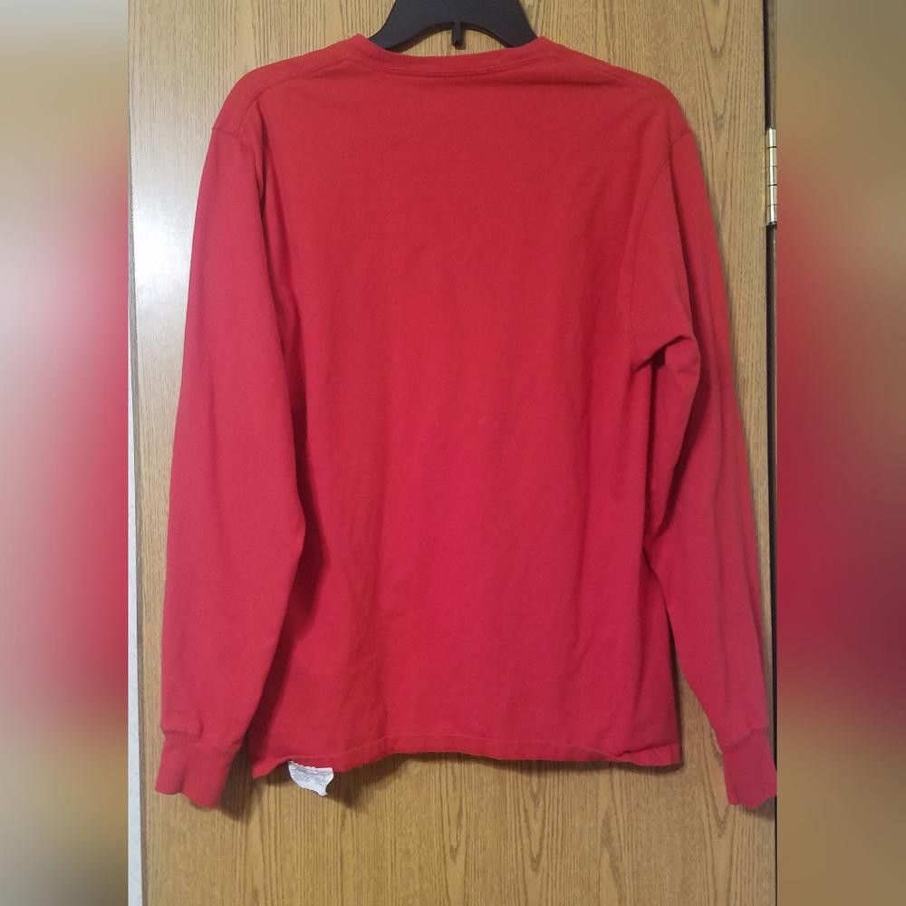 Champion Champion Red Men's Long Sleeve Shirt Size Medium Size US M / EU 48-50 / 2 - 2 Thumbnail