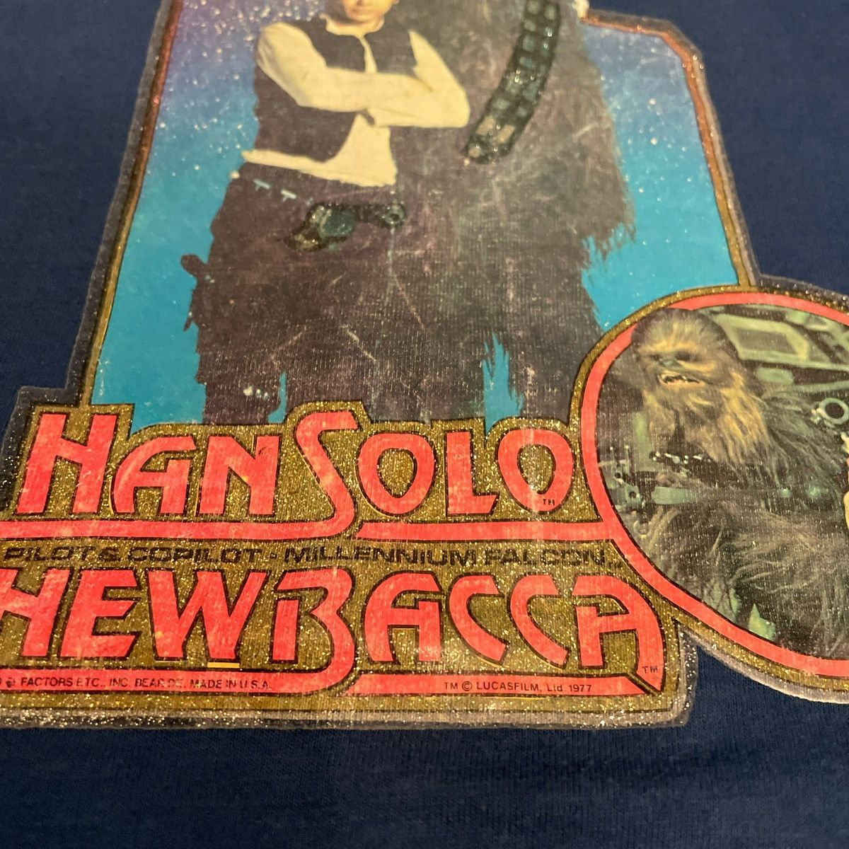 Star Wars × Vintage Vintage 1977 Star Wars Han Solo & Chewbacca Lucas Film Tee Size US M / EU 48-50 / 2 - 3 Thumbnail