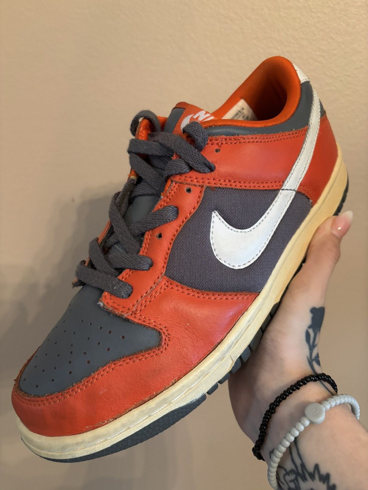 Nike Nike Dunk Low GS 'Flint Grey Orange' Size US 6 / EU 39 - 1 Thumbnail