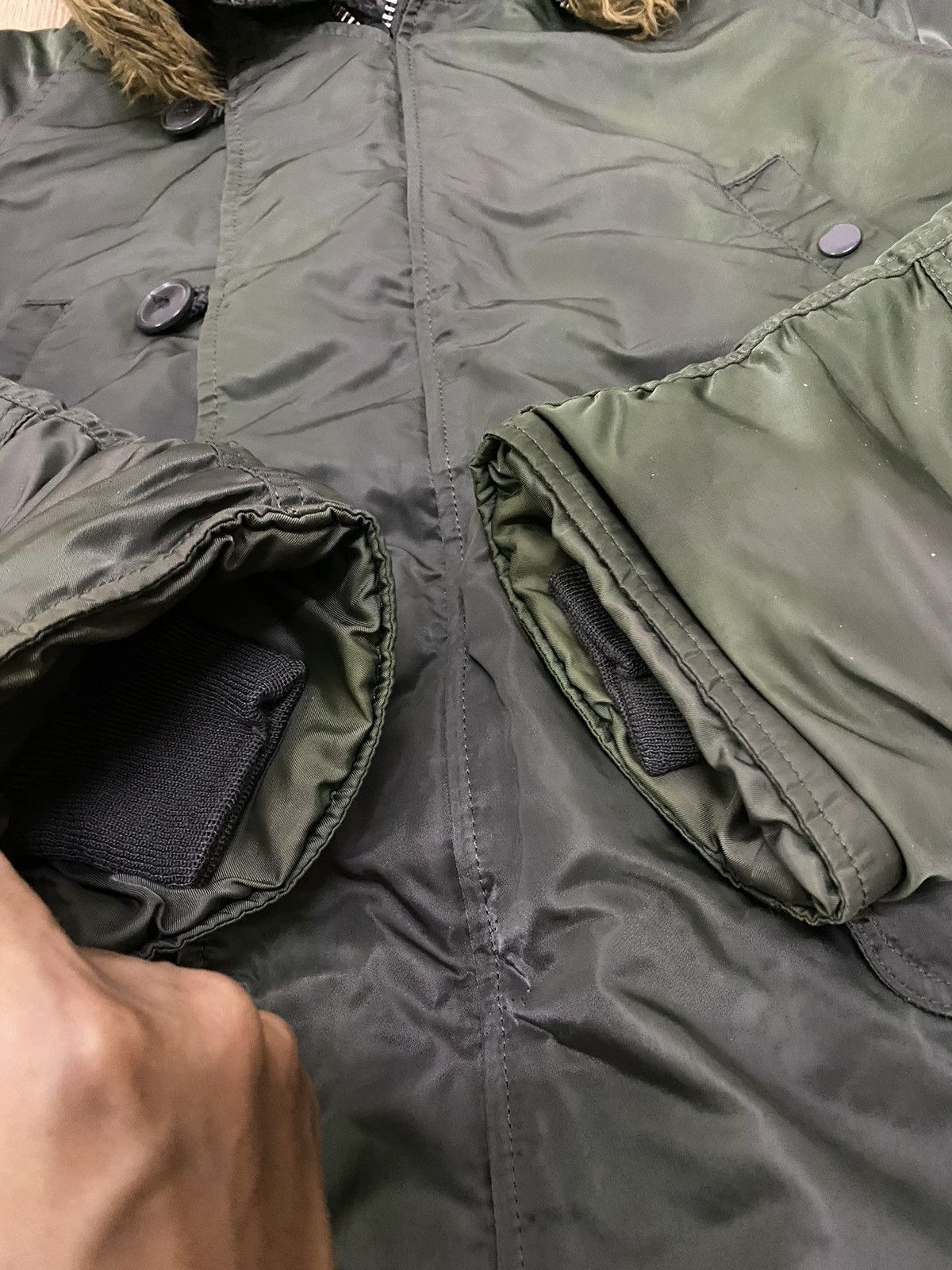 Alpha Industries Alpha Industries fur hood parka jacket Size US M / EU 48-50 / 2 - 6 Thumbnail