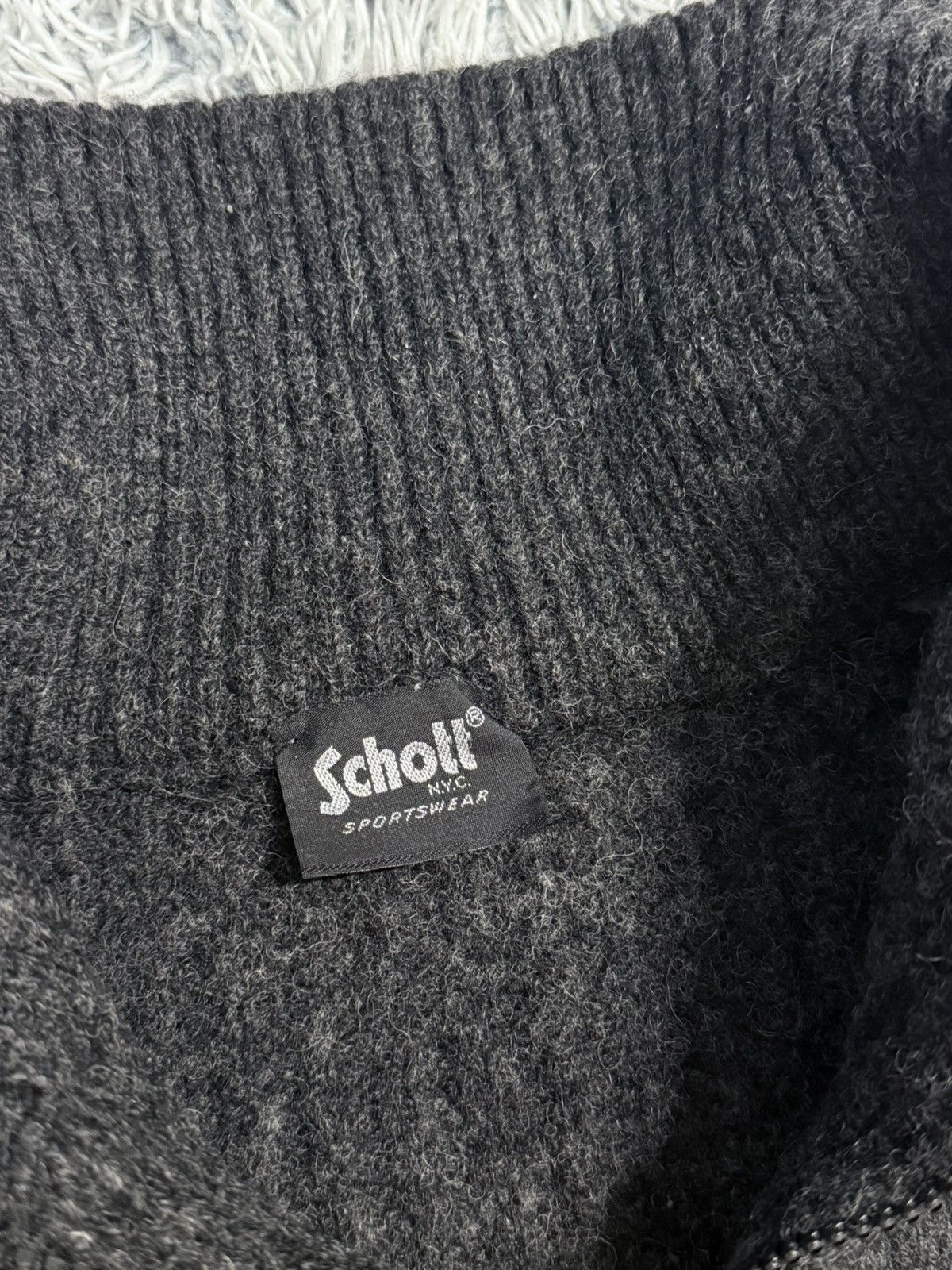 Schott Vintage Schoot Wool Sweater 90’s Gorpcore Size US M / EU 48-50 / 2 - 5 Thumbnail