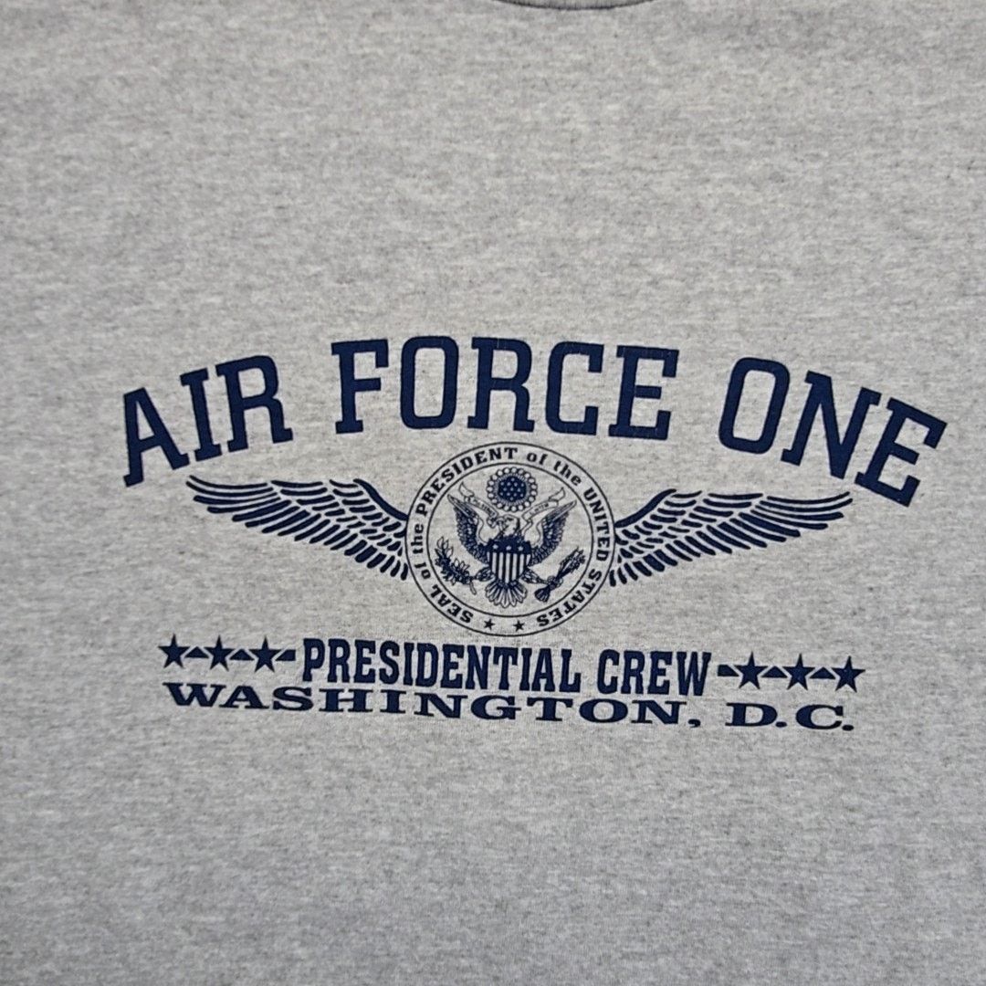 Vintage Vintage Air Force One Presidential Crew 2XL Gray Tee Size US XXL / EU 58 / 5 - 2 Thumbnail