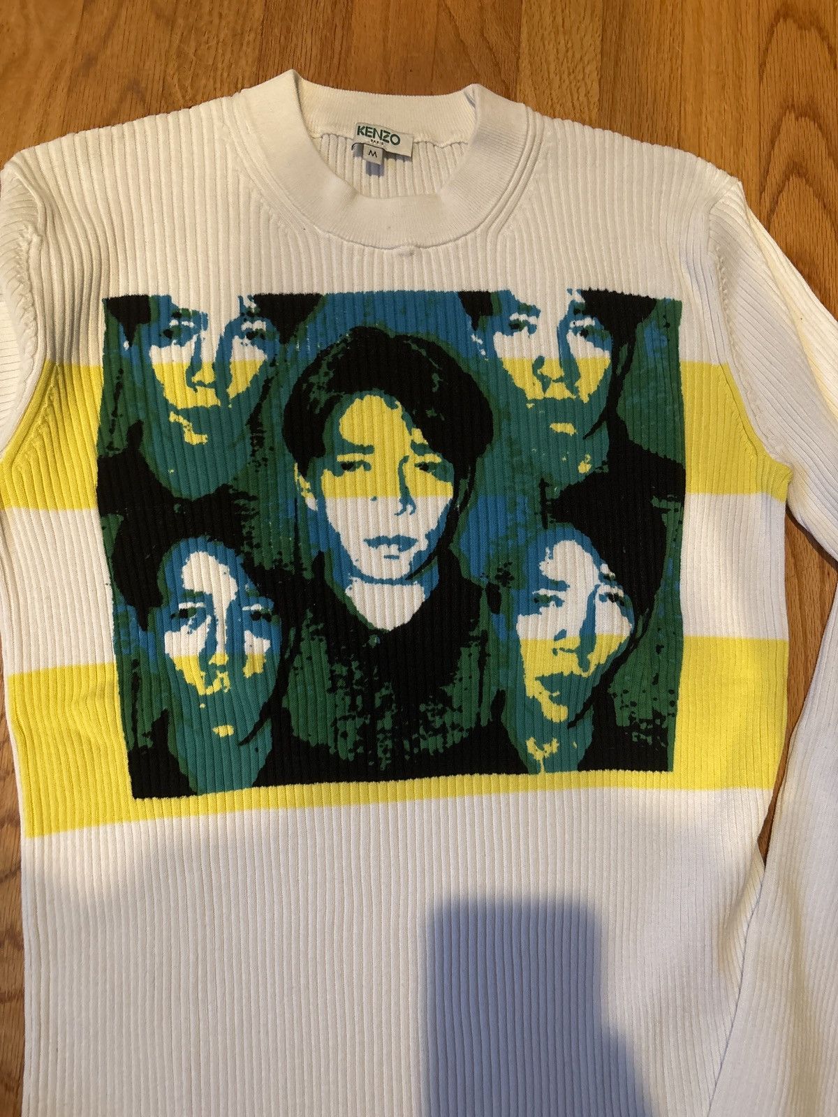 Kenzo Kenzo 2018 ribbed white sweater medium Size US M / EU 48-50 / 2 - 1 Thumbnail