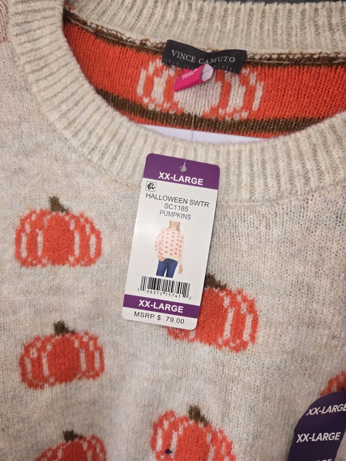 Vince Camuto Vince Camuto Women's Knitted Halloween Sweater XXL Size XXL / US 16-18 / IT 52-54 - 3 Thumbnail