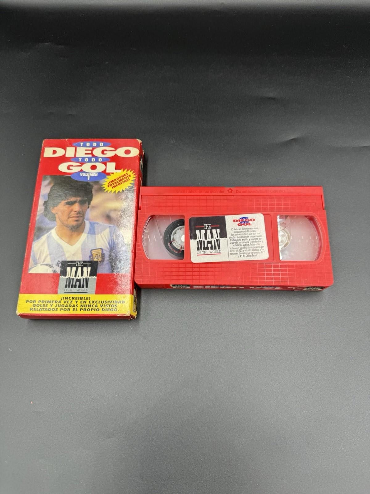 Designer Todo Diego Todo Gol Volumen 1 Maradona Soccer VHS Video Tape Size ONE SIZE - 2 Thumbnail