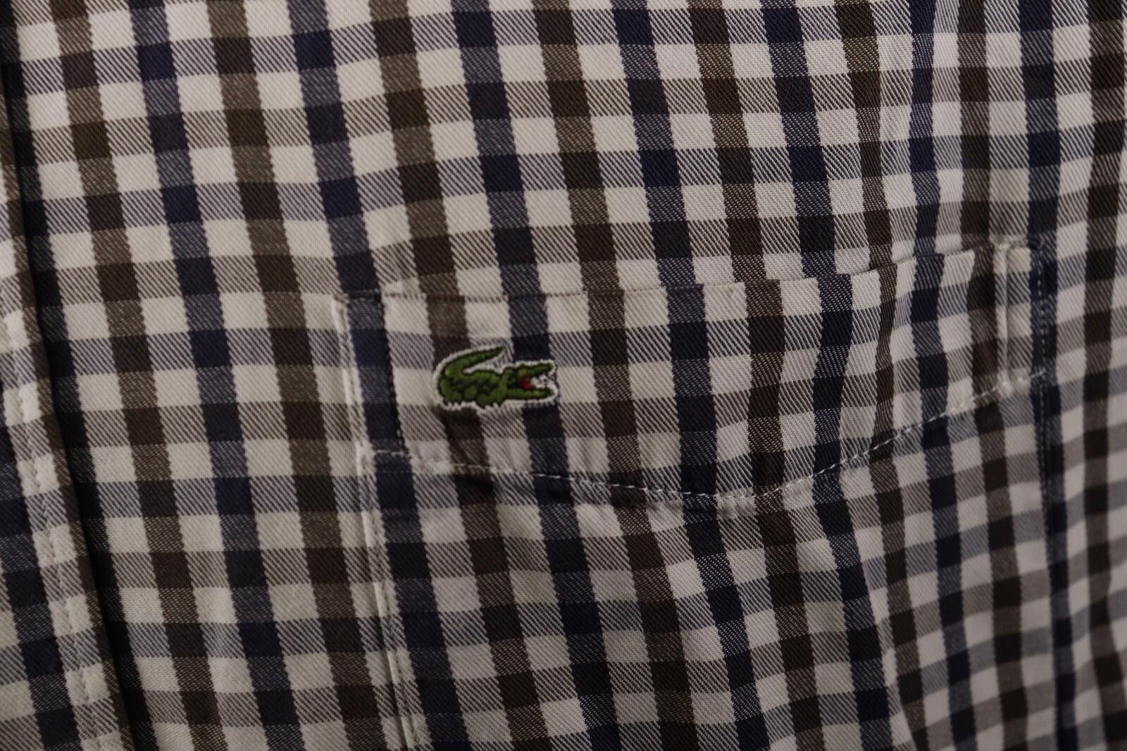 Lacoste Lacoste Multicolor Check Button Down Shirt Size 41 Size US M / EU 48-50 / 2 - 4 Thumbnail
