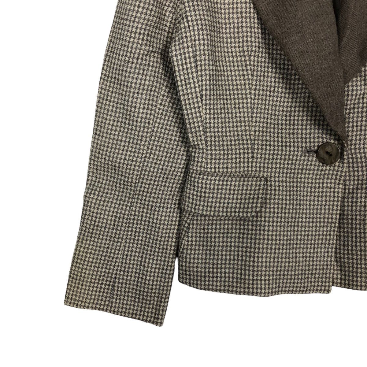 Christian Dior Monsieur 🔥90’s Checked Tartan Double Breast Cropped Jacket Dior Size M / US 6-8 / IT 42-44 - 4 Thumbnail