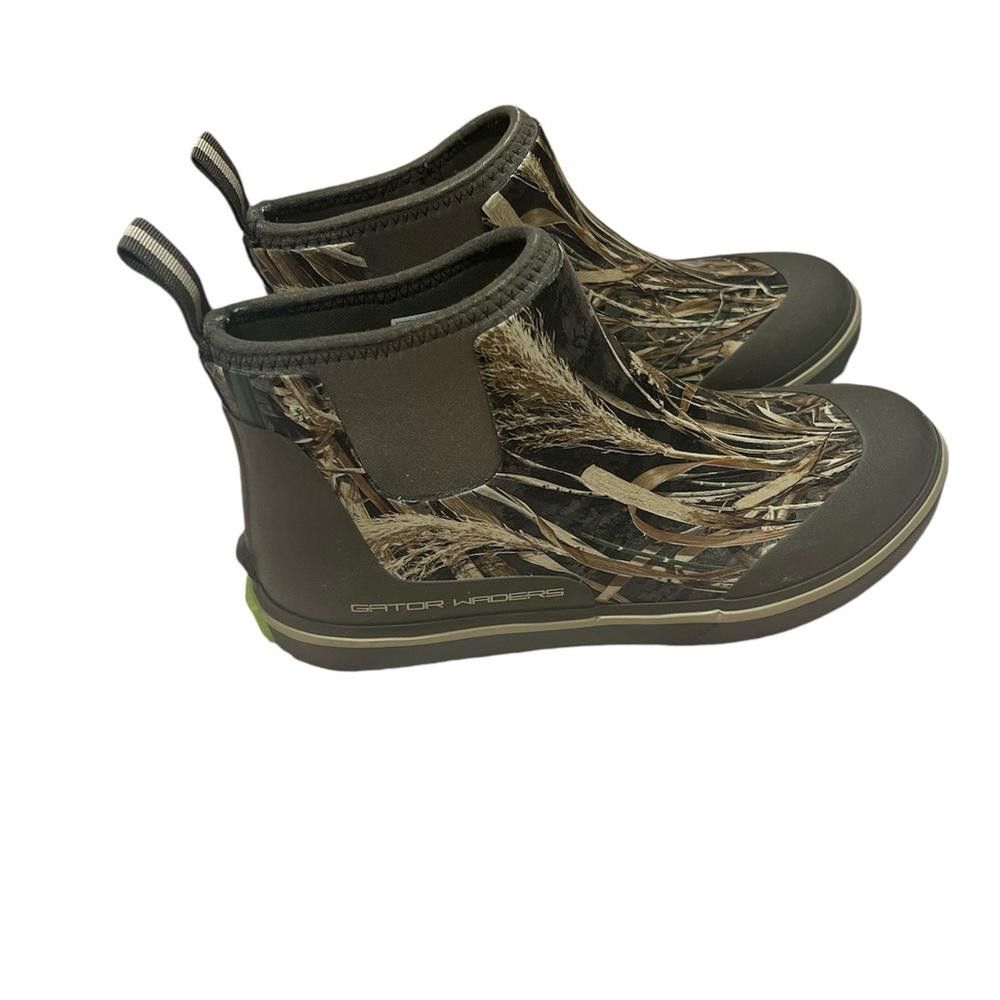 Designer GATOR WADERS Waterproof CAMP BOOTS | Mossy Oak Bottomland | Size US 8 / EU 41 - 3 Thumbnail
