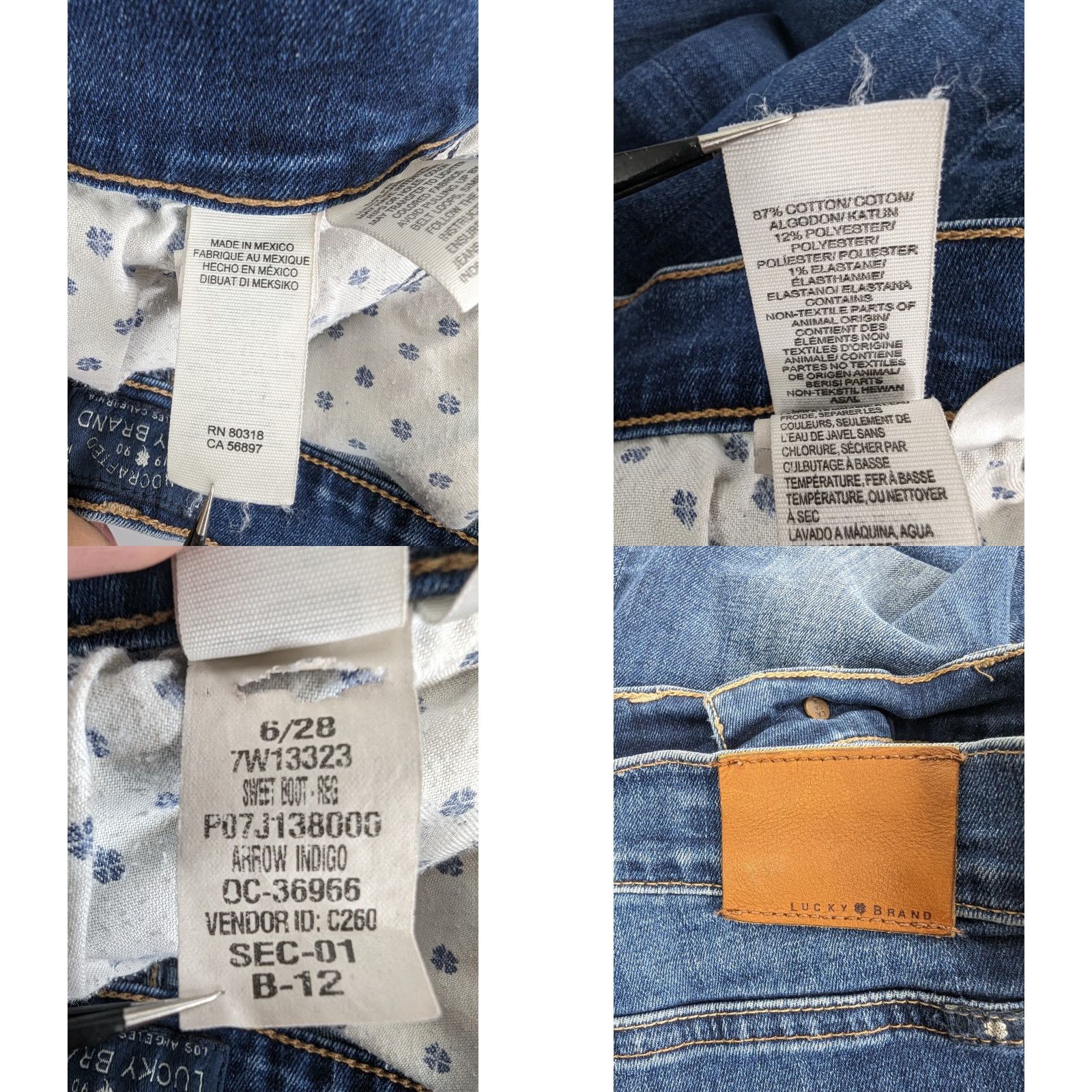 Lucky Brand Lucky Brand Jeans Indigo Bootcut Women Size 6/28 Blue Denim Comfort Pockets Regular Size 28" / US 6 / IT 42 - 10 Thumbnail