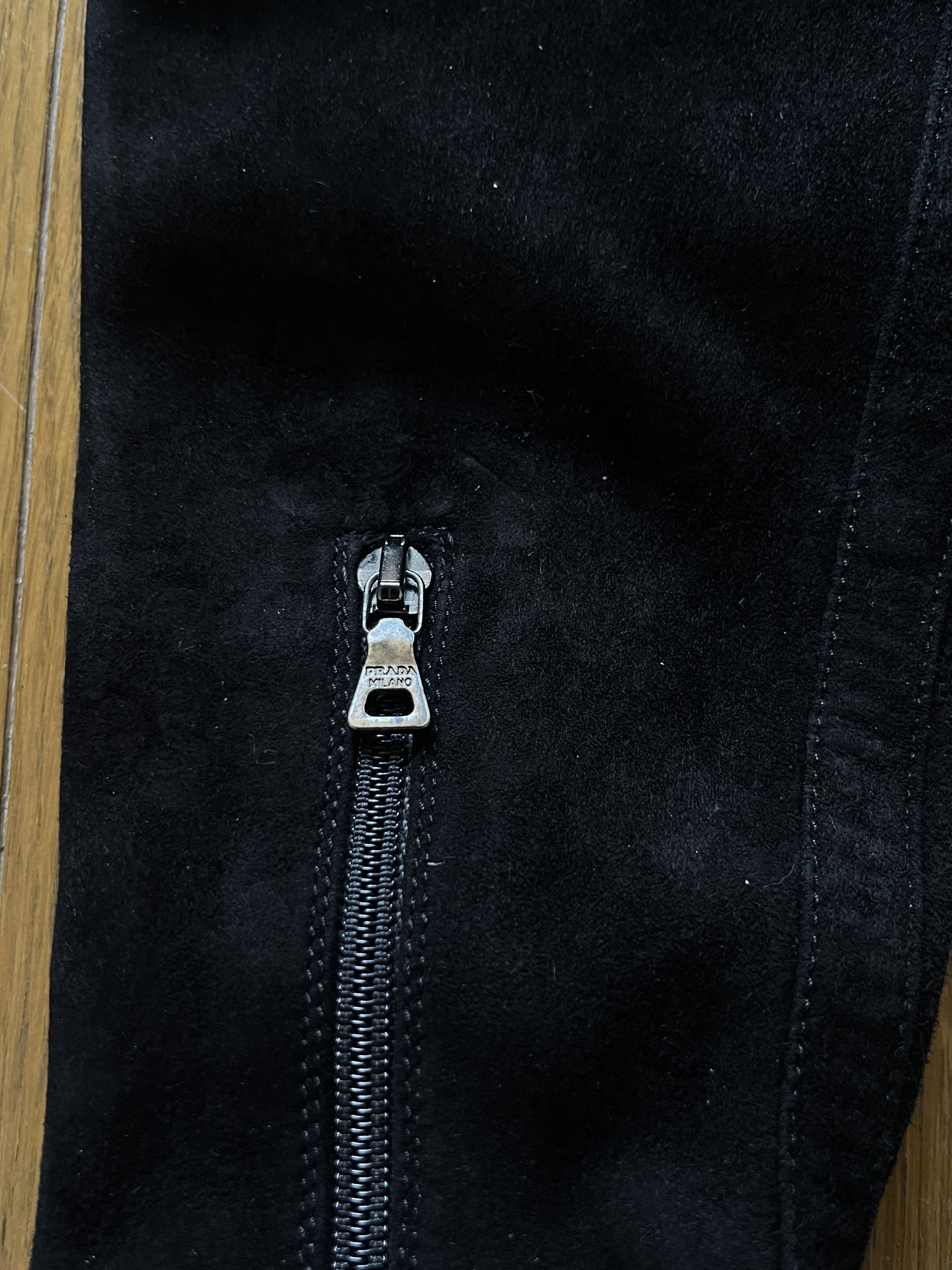 Prada black thigh high boots
