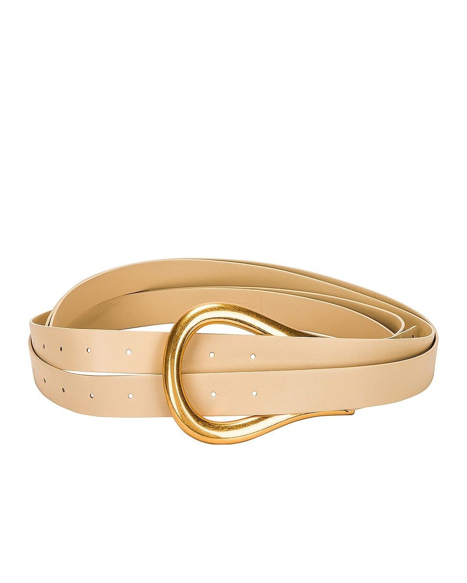 Bottega Veneta o1n1vont0225 Size: S / Horsebit Belt in Beige/Gold Size ONE SIZE - 2 Thumbnail