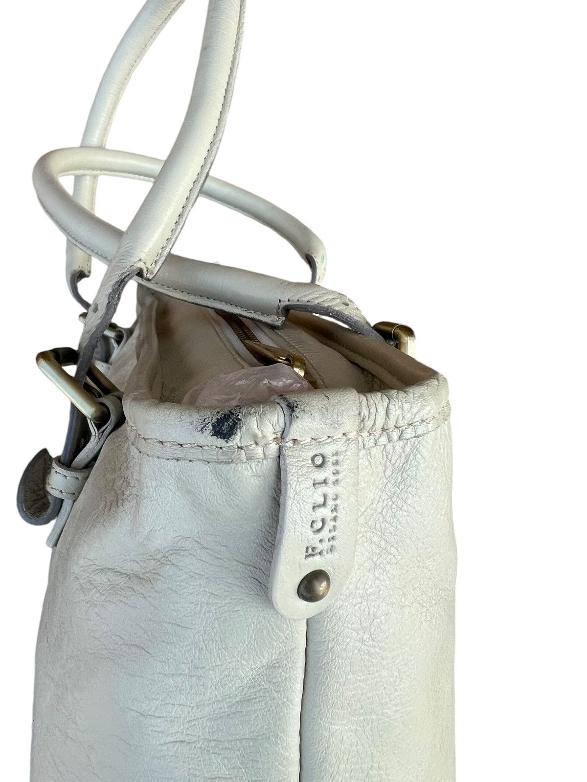Leather F. Clio Milano Patina Leather Tote Bag Size ONE SIZE - 11 Thumbnail