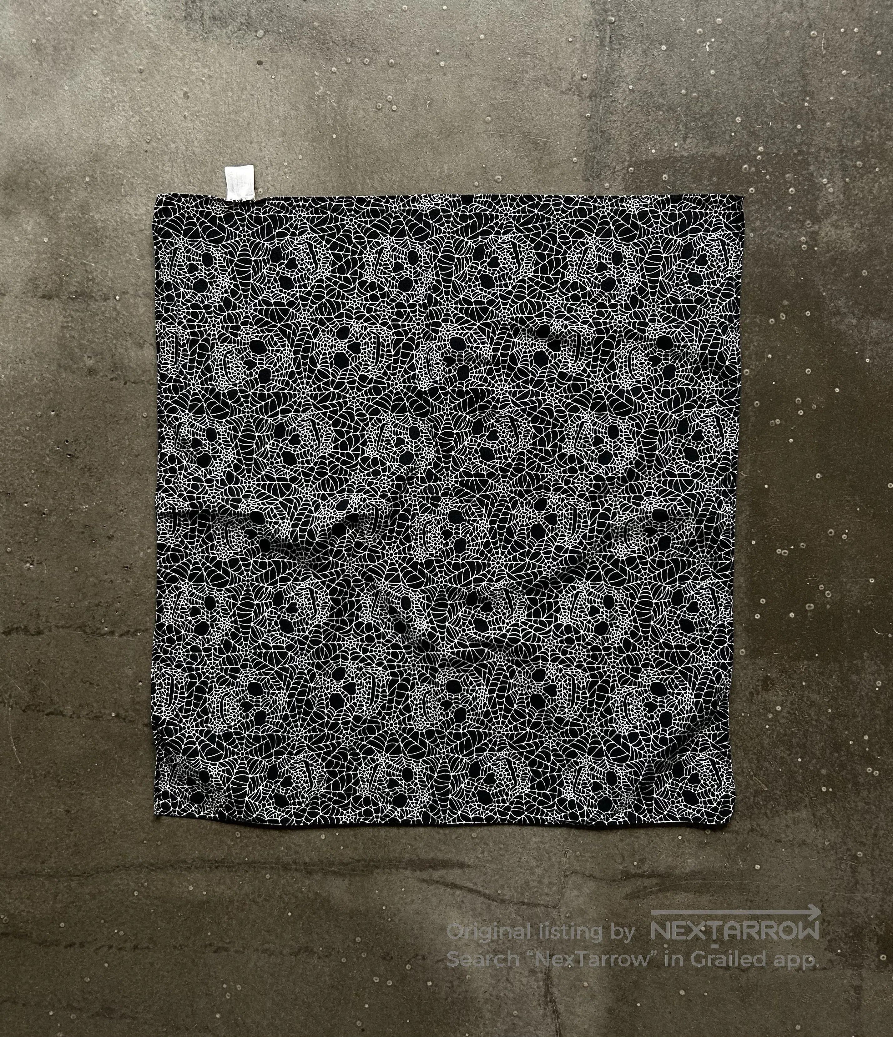 DEN IM by SIKI IM Number (N)ine 05ss Skull Spider Web Scarf. Size ONE SIZE - 1 Thumbnail