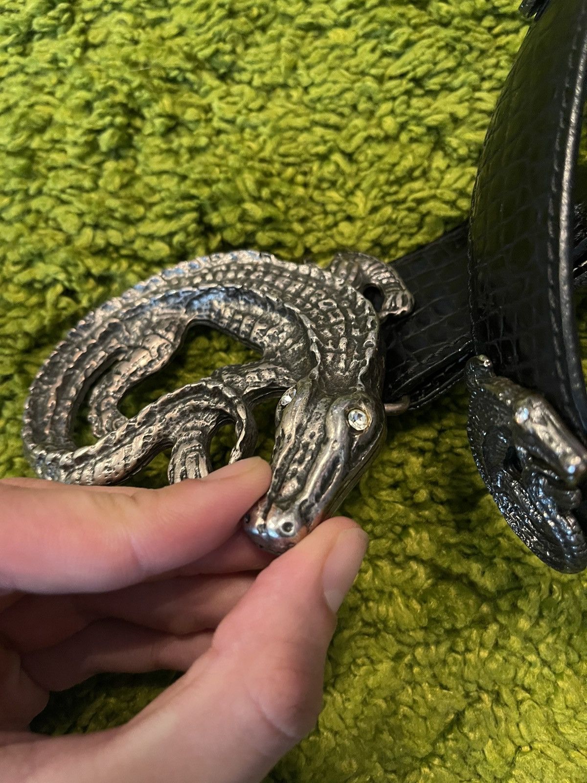 Cowboy Equipment × Genuine Leather 🐍 Real phyton snakeskin leather belt by Penta Size 34 - 4 Thumbnail
