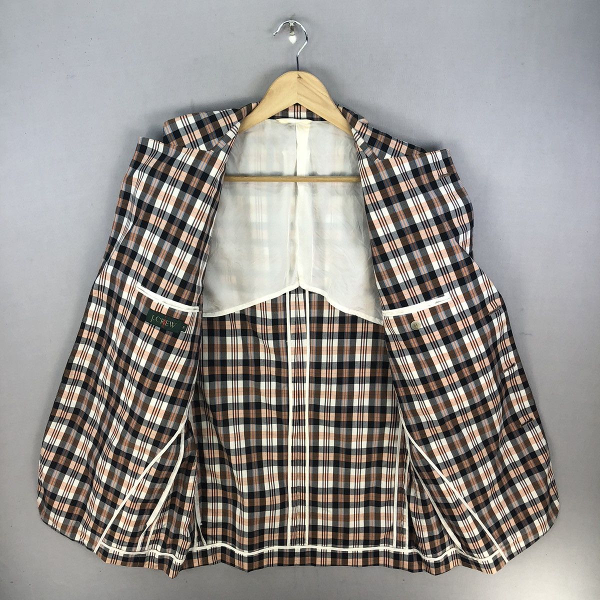 J.Crew Vintage 2000s J.Crew Plaid Checker Blazer Size US S / EU 44-46 / 1 - 4 Thumbnail
