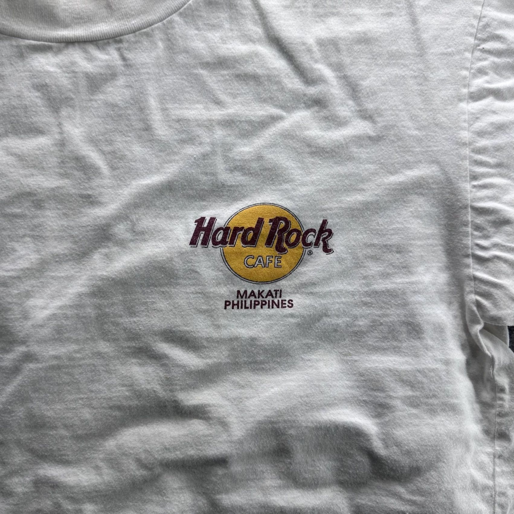 Hard Rock Cafe HARD ROCK CAFE T-Shirt Mens Medium White Graphic Print Short Sleeve Music Travel Makati Philippines Size US M / EU 48-50 / 2 - 2 Thumbnail