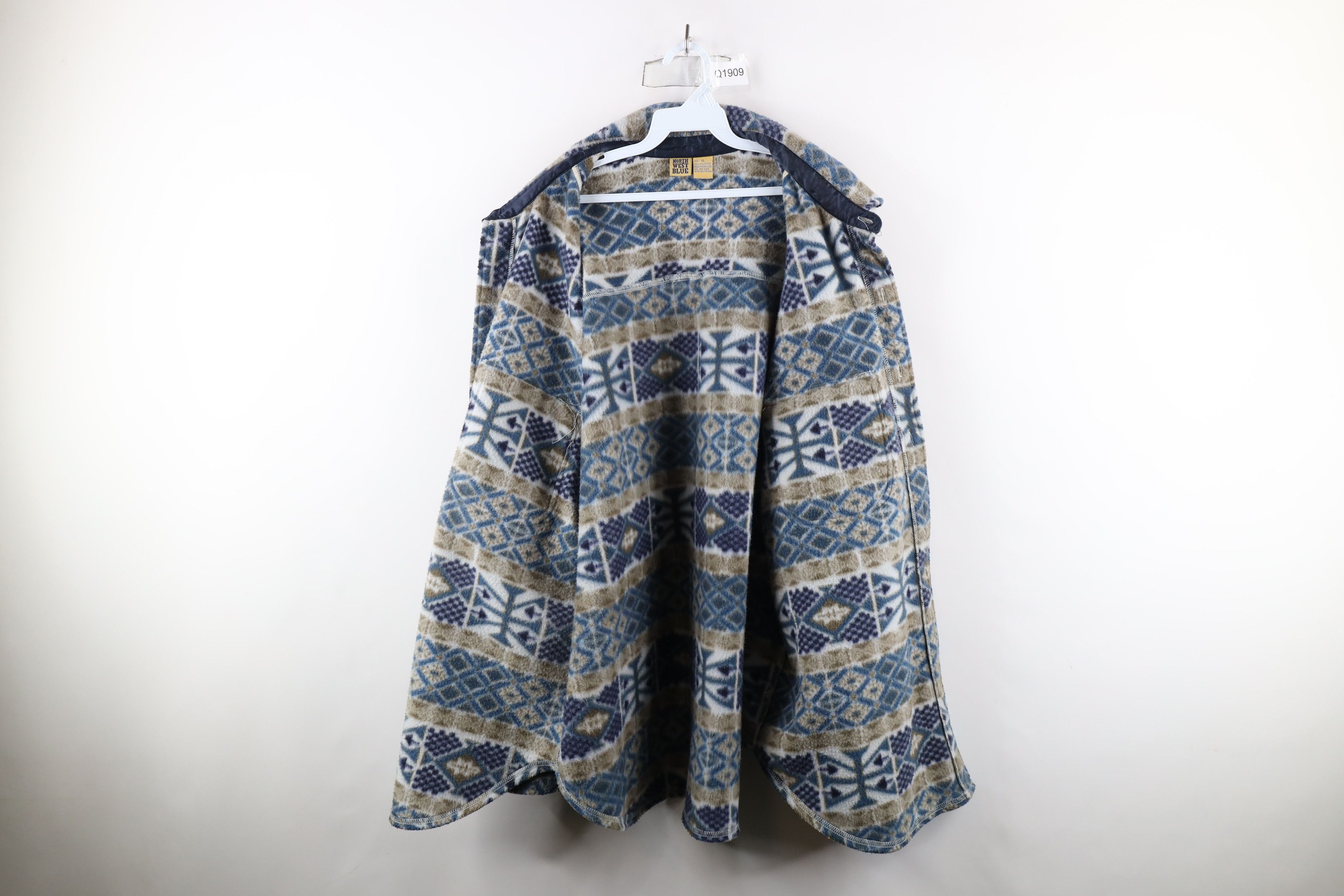Vintage Vintage 90s Streetwear Fiesta Fleece Button Shirt Jacket Jac Size US XL / EU 56 / 4 - 6 Thumbnail