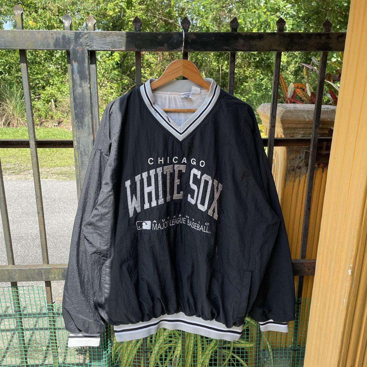 MLB × Vintage 🔥Oversize 90s Chicago White Sox Jumper Nylon Light Jacket Size US XXL / EU 58 / 5 - 1 Thumbnail