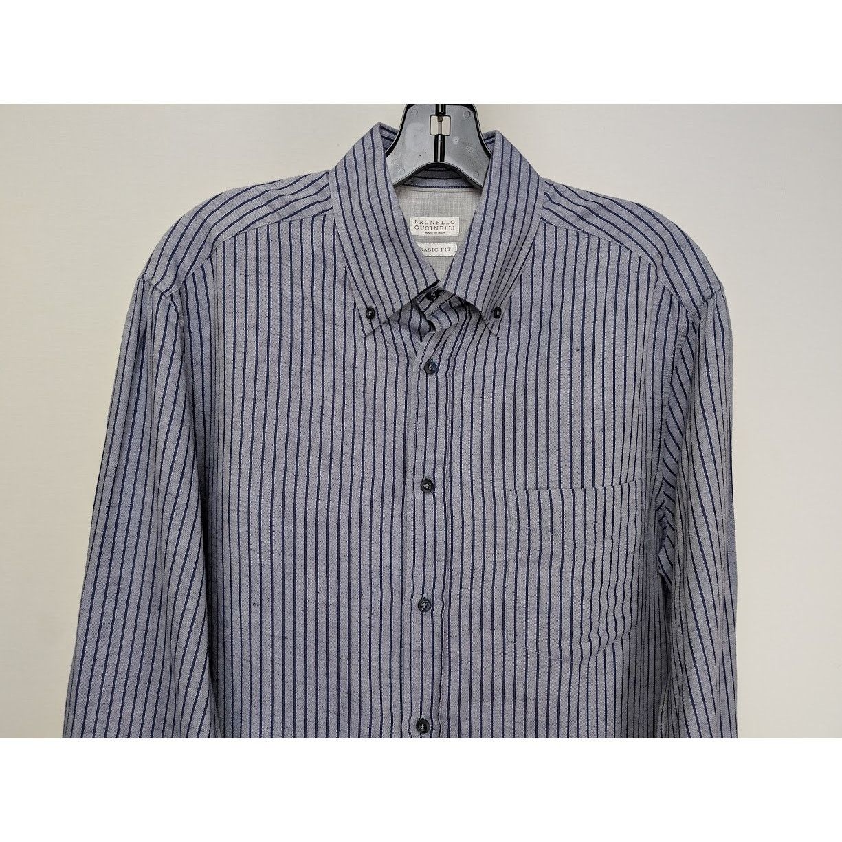 Brunello Cucinelli o1rshd1 CC20 Button Shirt in Multicolor Size US M / EU 48-50 / 2 - 5 Thumbnail