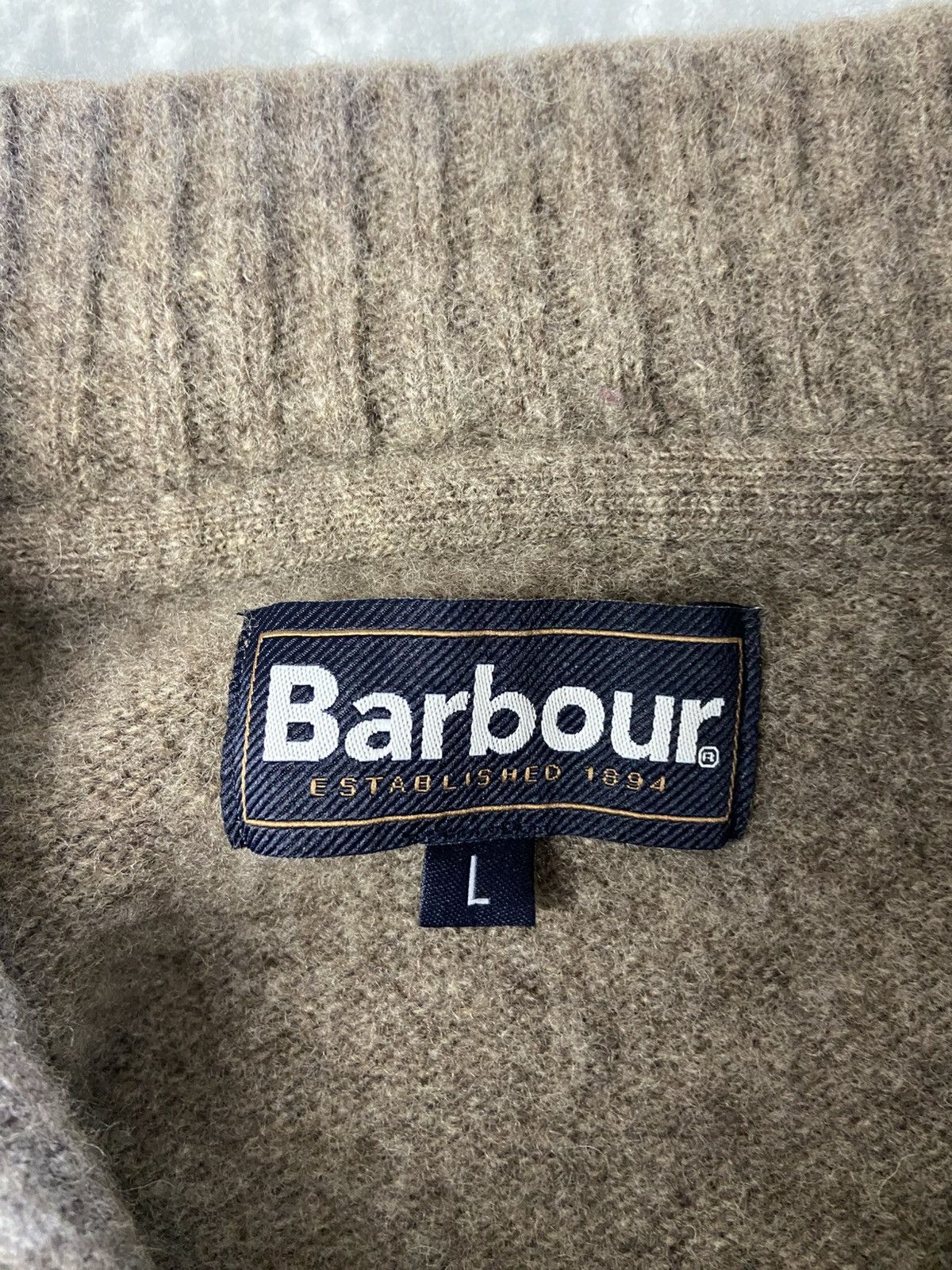 Barbour Barbour Wool Half-Zip Oversized Jumper Size US L / EU 52-54 / 3 - 3 Thumbnail