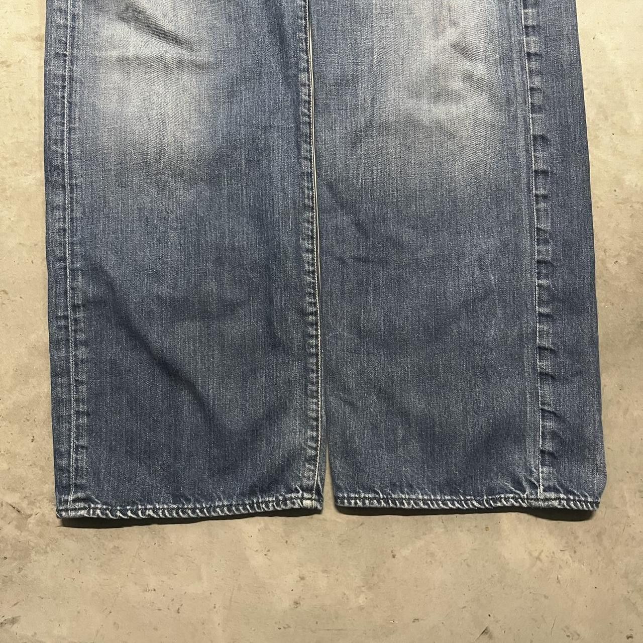 Polo Ralph Lauren Crazy Vintage Y2K/2000s Super Baggy Ralph Lauren Designer Dark blue wash Grunge Denim Jeans! Size US 36 / EU 52 - 5 Thumbnail