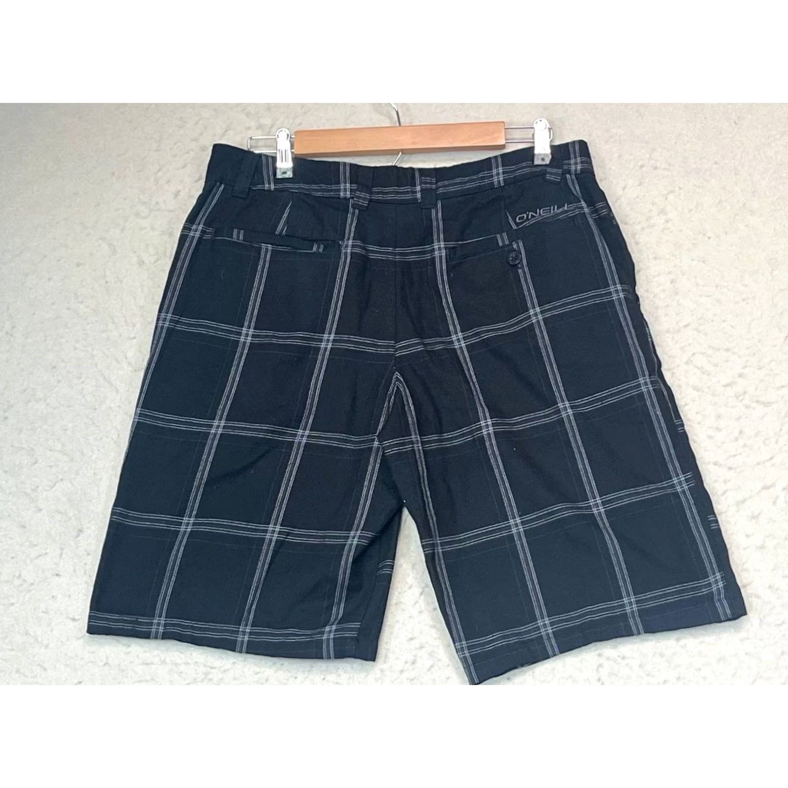 Vintage O’Neill Standard Fit Chino shorts Black Men Size 32 Beach Surfing Regular Bottom Mens Size US 32 / EU 48 - 2 Thumbnail