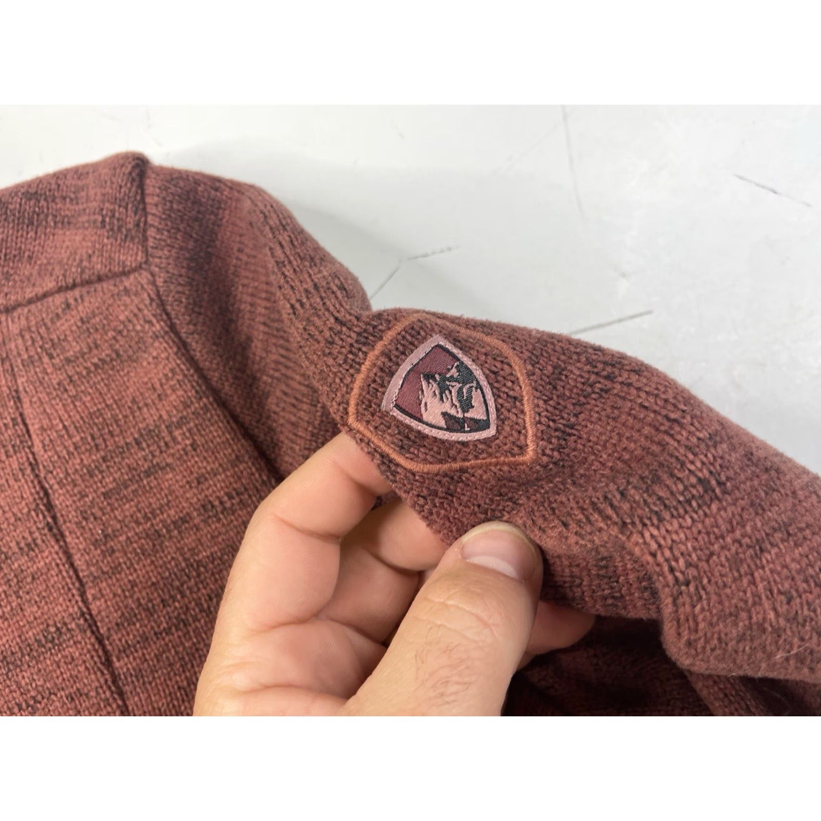 Rusty Kuhl Sweater Womens Medium Red 1/4 Zip Fleece Pullover Mock Neck Activewear Winter Regular Size M Womens Size M / US 6-8 / IT 42-44 - 2 Thumbnail