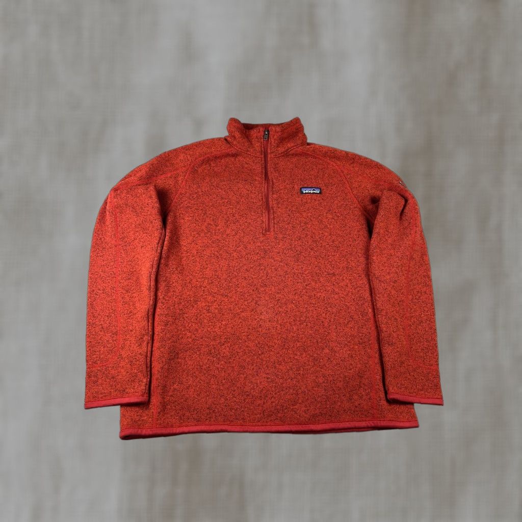 Patagonia Patagonia Better Sweater Womens XL Red 1/4 Zip Fleece Pullover Jacket Heathered Size XL / US 12-14 / IT 48-50 - 1 Thumbnail