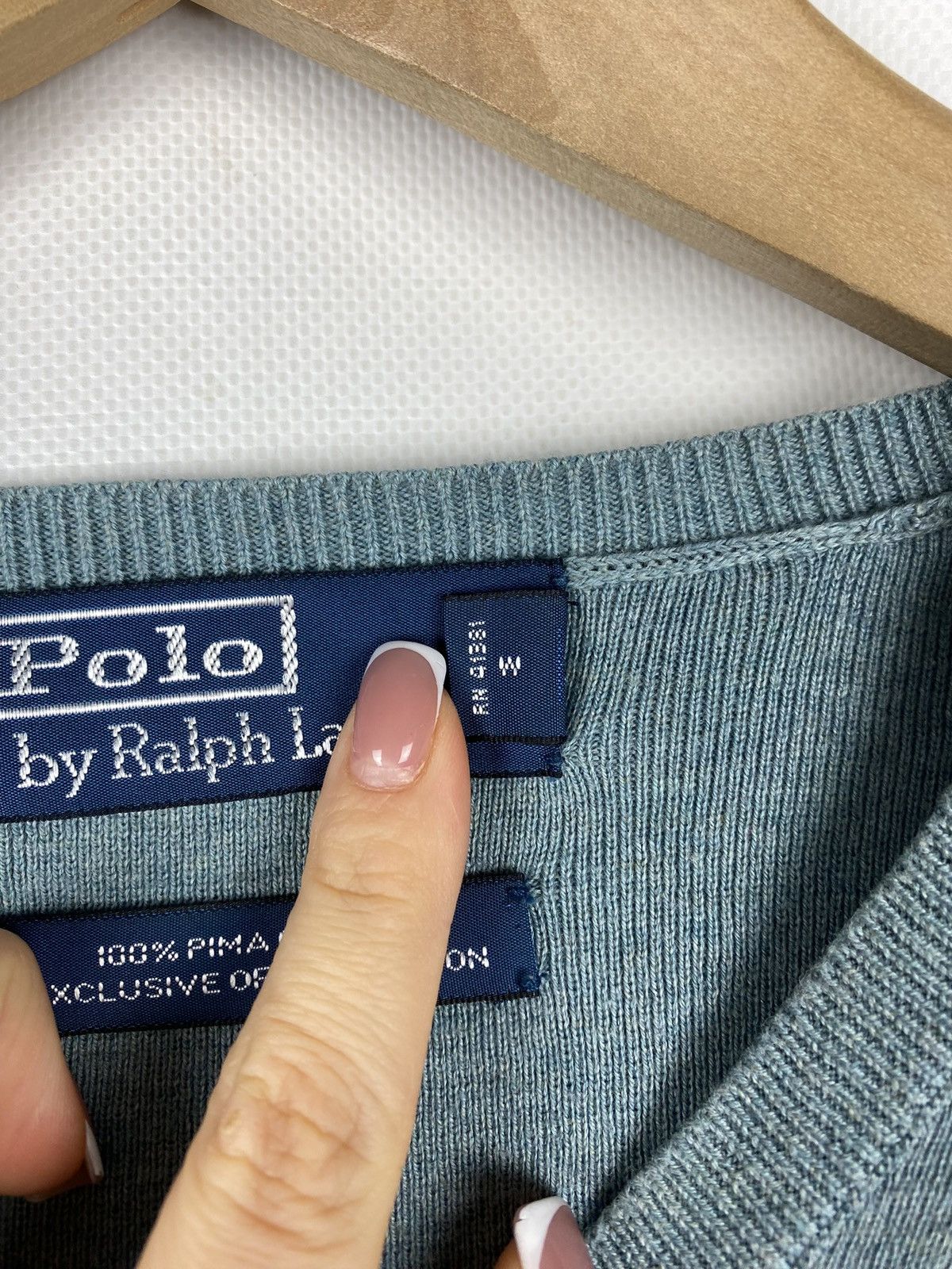 Polo Ralph Lauren Polo by Ralph Lauren vintage men’s v-neck sweater pullover Size US S / EU 44-46 / 1 - 10 Thumbnail