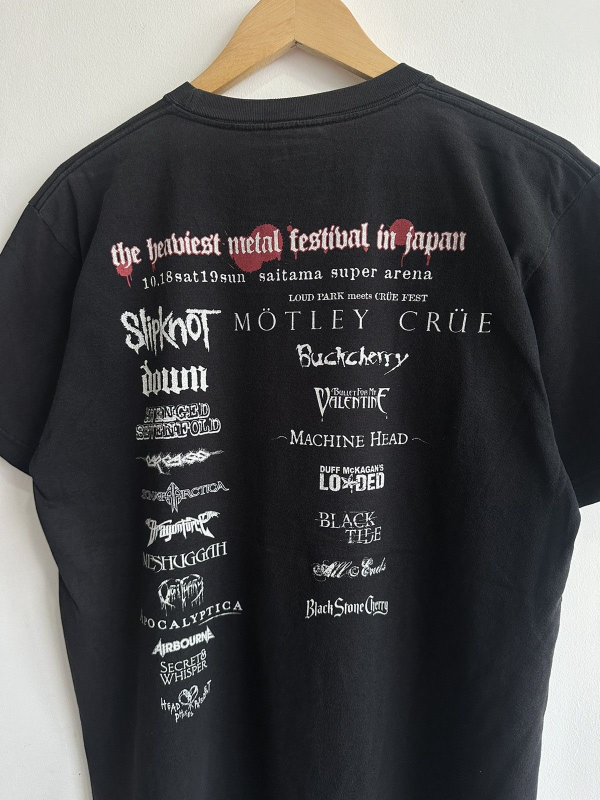 Band Tees × Japanese Brand × Vintage Vintage Loud Park metal Festival Japan Rare 2008 Size US L / EU 52-54 / 3 - 3 Thumbnail