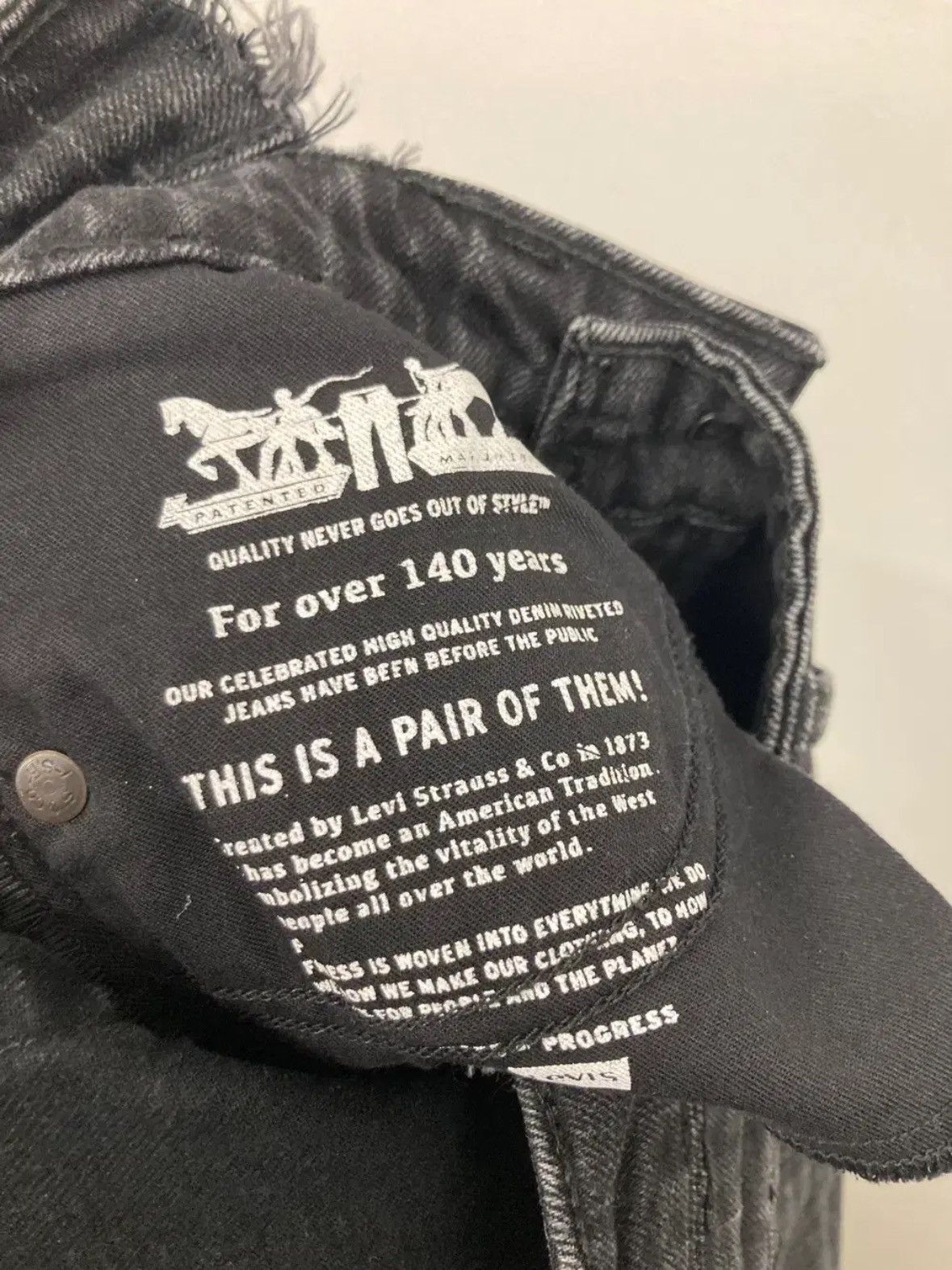 Levi's × Vetements Vetements X Levi's Rework Black Denim Pants Size US 30 / EU 46 - 6 Thumbnail