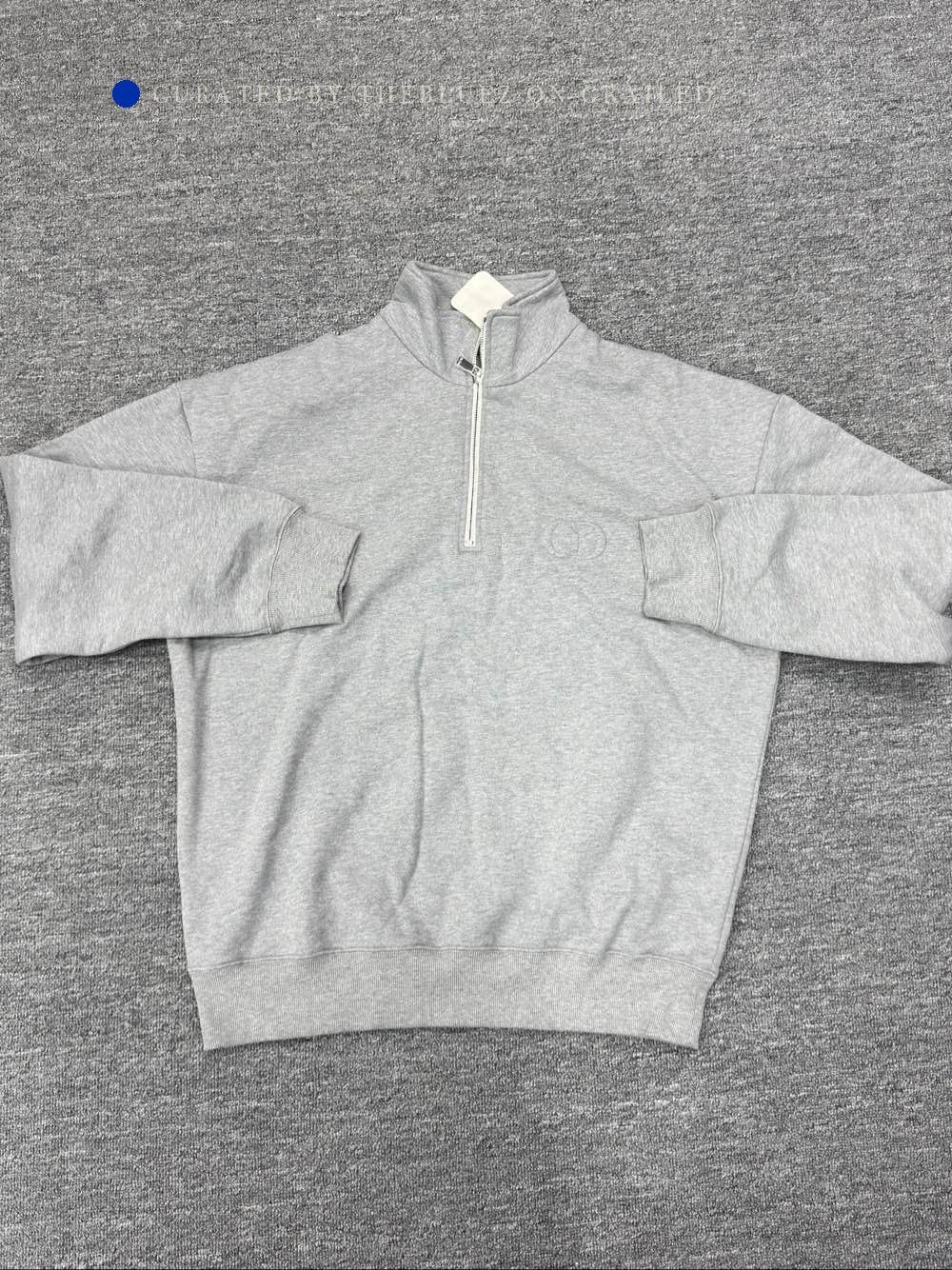 Dior Half-Zip Icon Sweatshirt in Gray Size US L / EU 52-54 / 3 - 1 Thumbnail