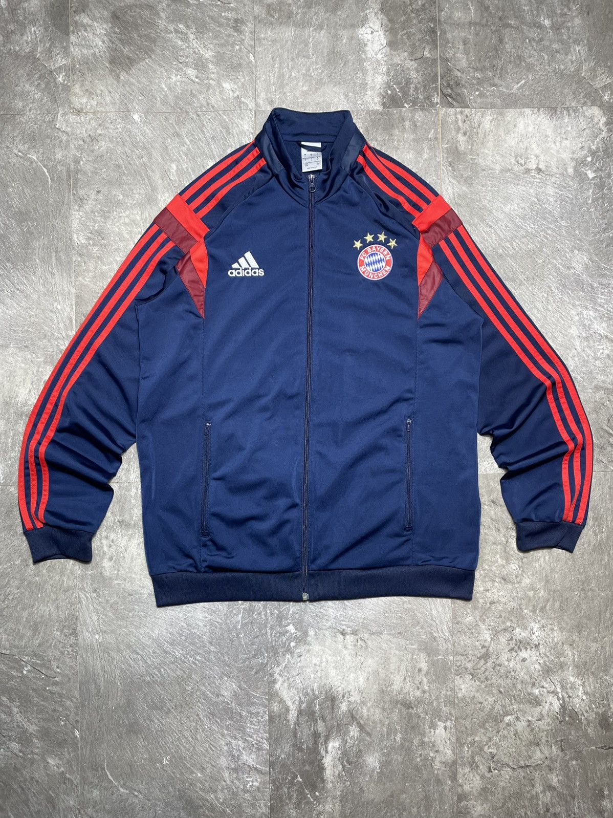 Adidas Adidas Bayern Munchen 2014 Sweatshirt Track Jacket Football Size US L / EU 52-54 / 3 - 1 Thumbnail