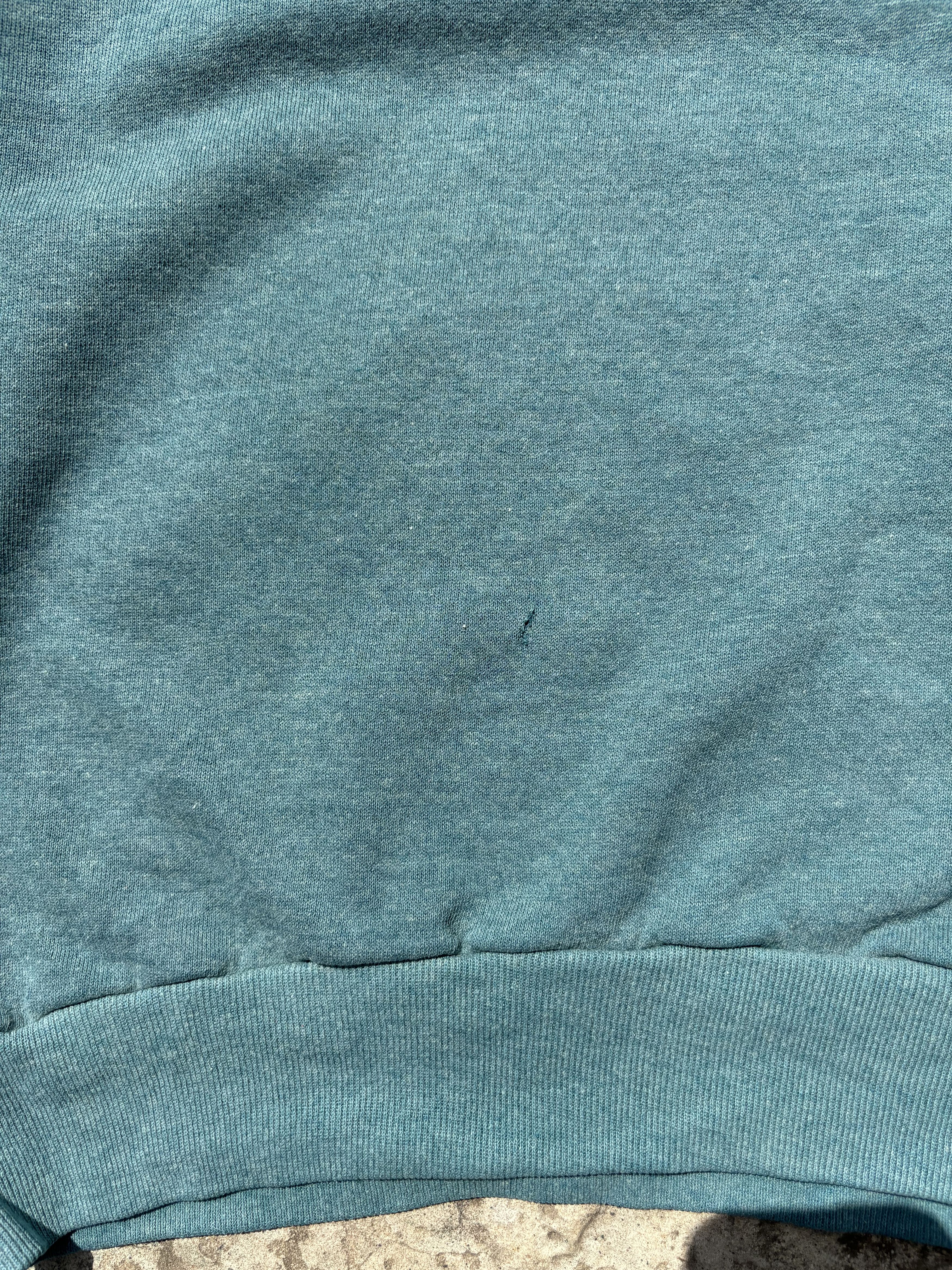 Jerzees Vintage Jerzees Blank Green Sunfaded Sweatshirt Size US L / EU 52-54 / 3 - 6 Thumbnail