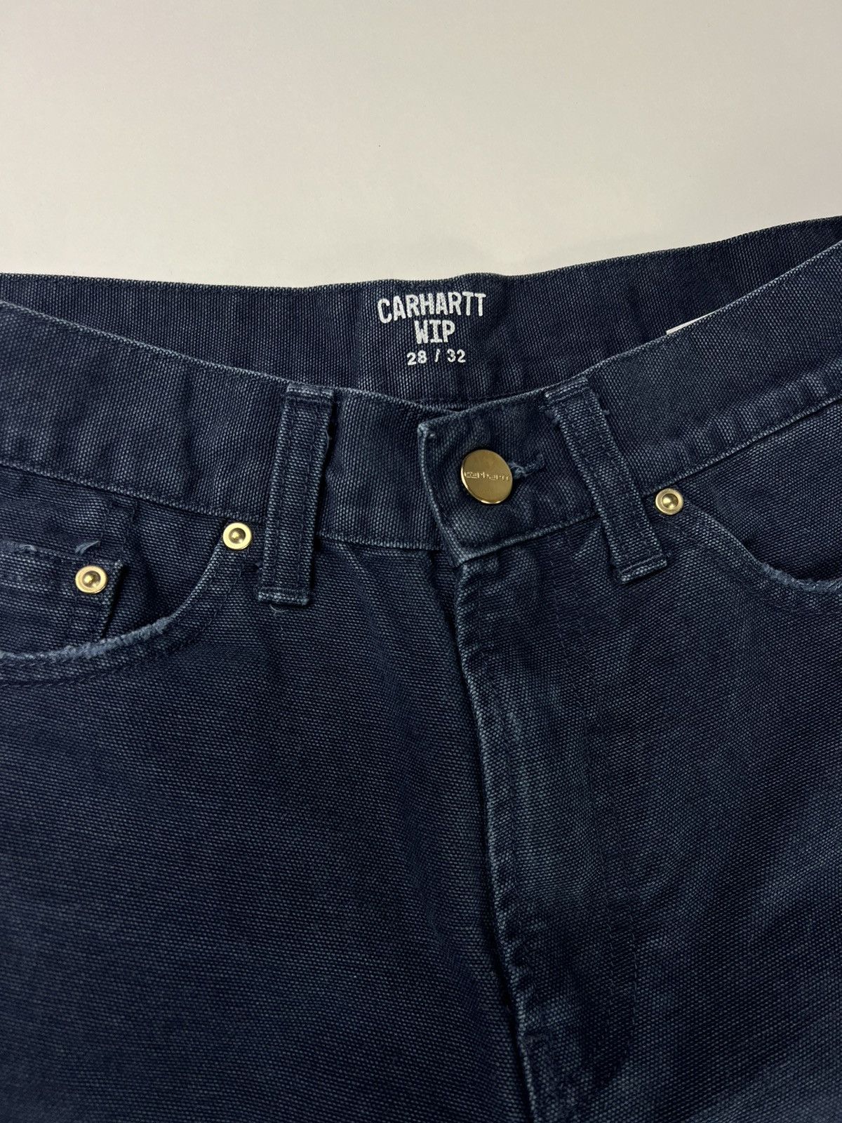 Carhartt × Carhartt Wip × Vintage Dark blue pants Carhartt WIP 28/32 Size US 30 / EU 46 - 9 Thumbnail