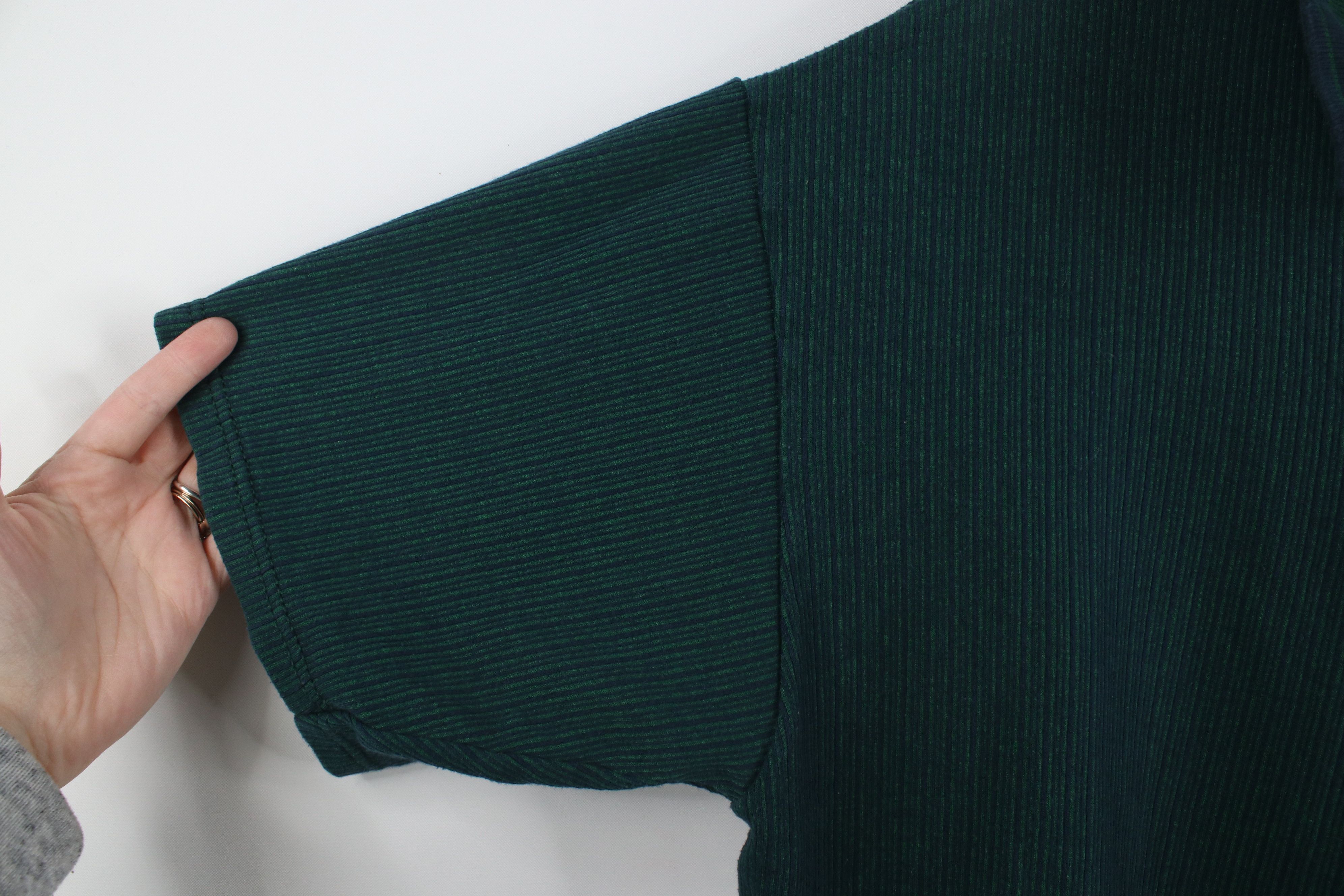 Vintage Vintage 90s Streetwear Striped Ribbed Knit Polo Shirt USA Size US XL / EU 56 / 4 - 5 Thumbnail