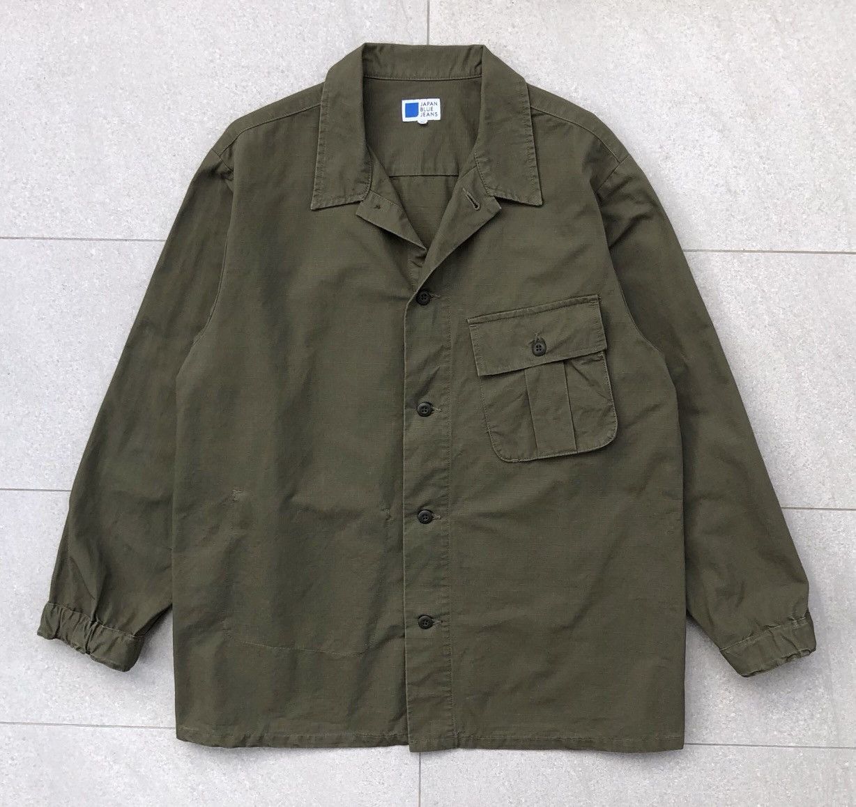Pure Blue Japan F.W.U RIPSTOP PLAIN OVERSHIRT JAPAN BLUE JEANS Size US M / EU 48-50 / 2 - 2 Thumbnail