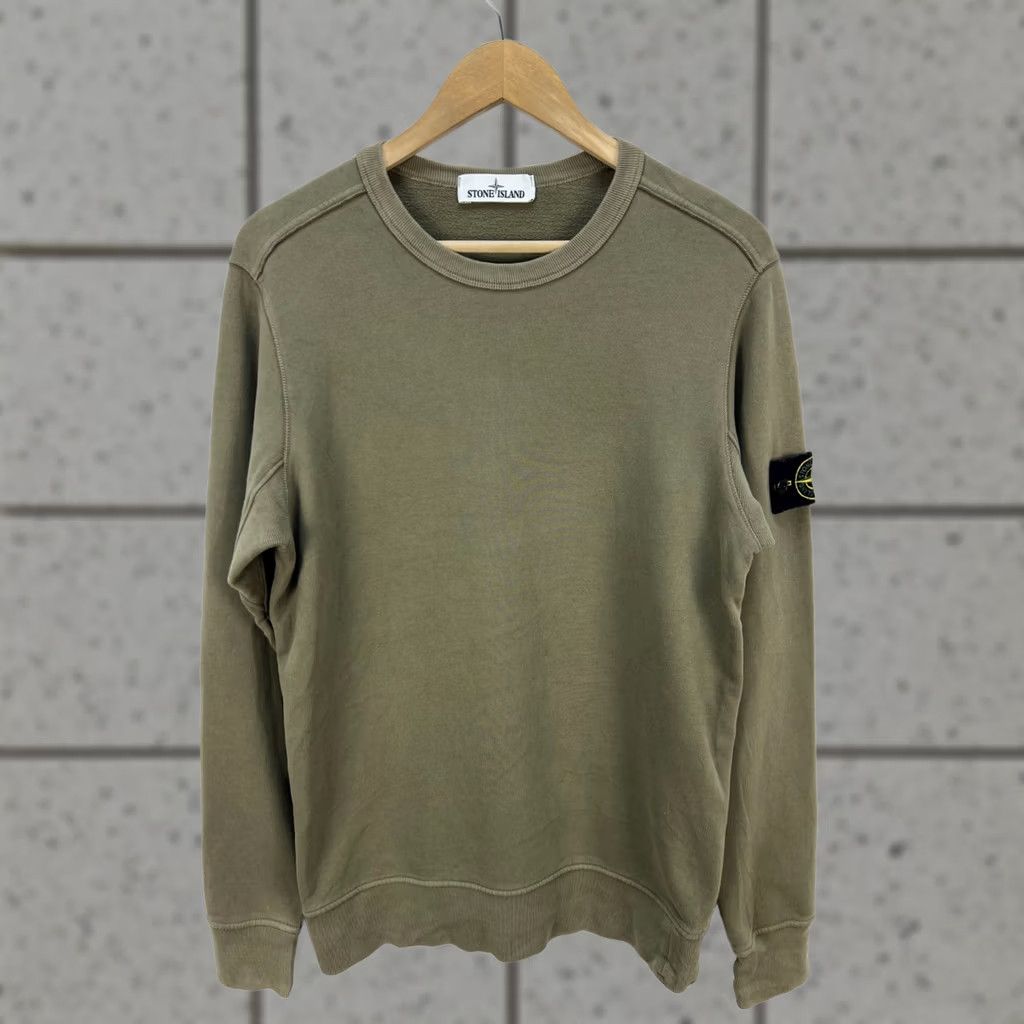 Stone Island Stone Island Sweatshirt Khaki Mens Crewneck Pullover Casual Top Size S Logo Knit Long Sleeve Cotton Regular Fit Size US S / EU 44-46 / 1 - 1 Thumbnail
