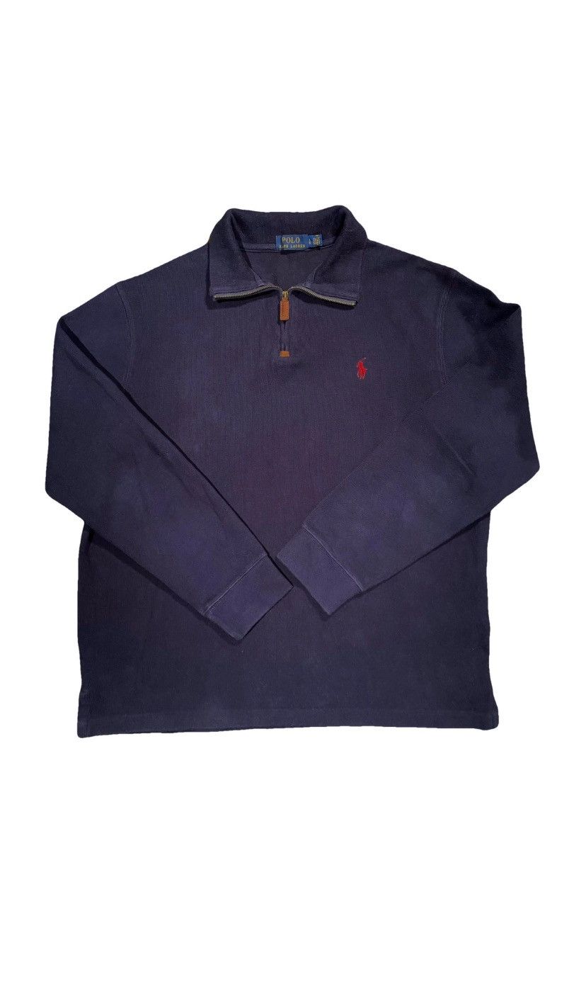 Polo Ralph Lauren × Vintage Vintage Polo Ralph Lauren Quarter-Zip – Navy – Size L Size US L / EU 52-54 / 3 - 1 Thumbnail