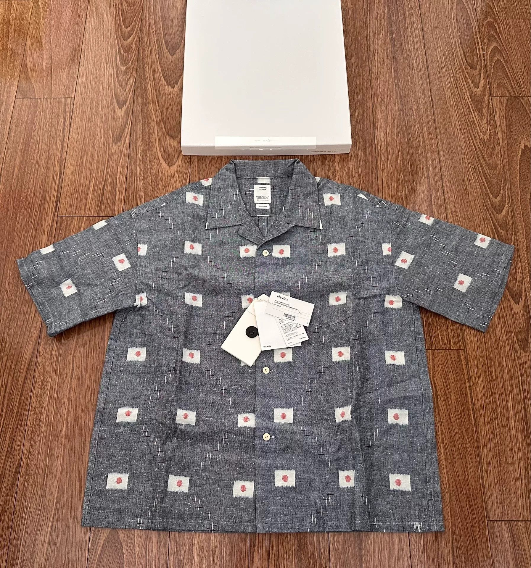 Visvim VISVIM 24SS Crosby S/S Kasuri Shirt Size US XL / EU 56 / 4 - 1 Thumbnail