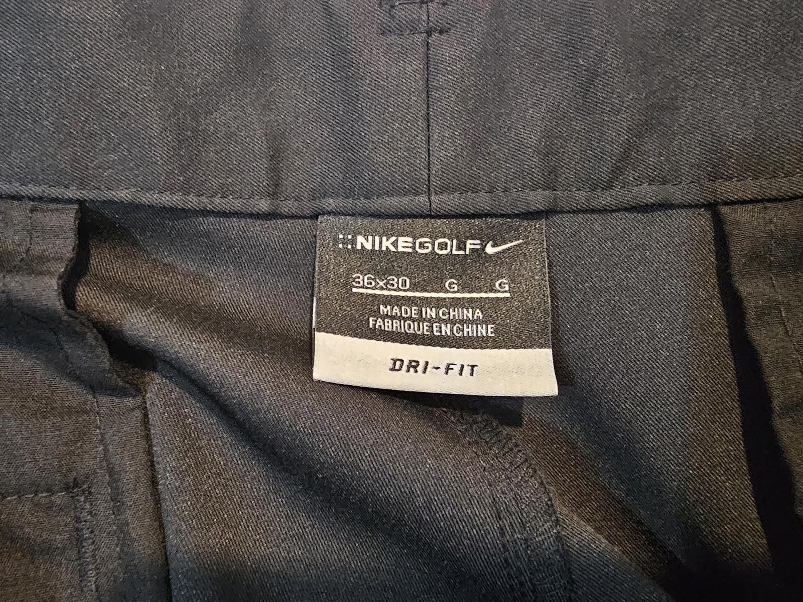 Designer NIKE Golf Pants Black Mens Size 36 x 30 Dri-FIT Size ONE SIZE - 3 Thumbnail