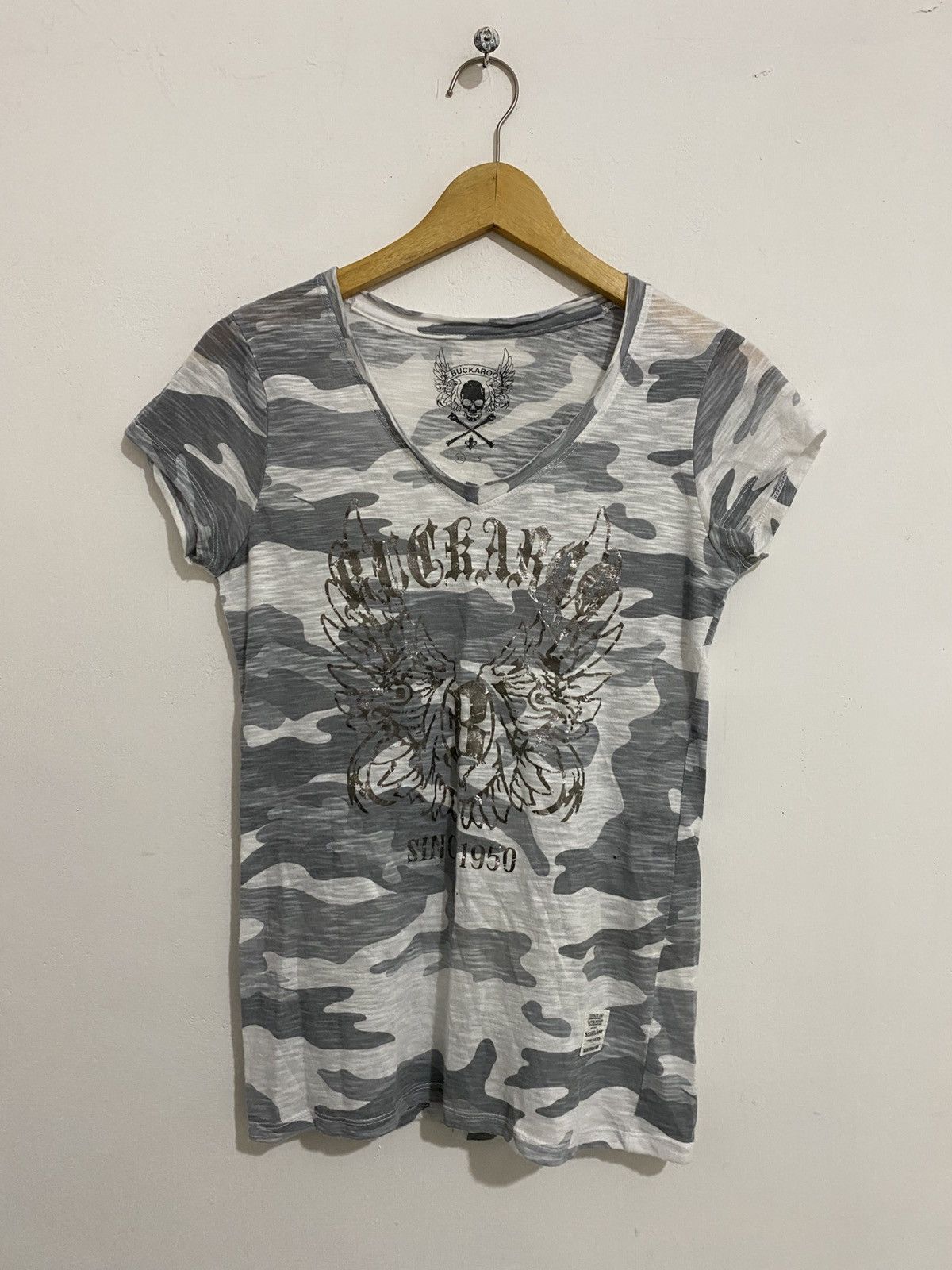 If Six Was Nine Buckaro camo shirt y2k japanese styled kmrii goa Size US XS / EU 42 / 0 - 1 Thumbnail